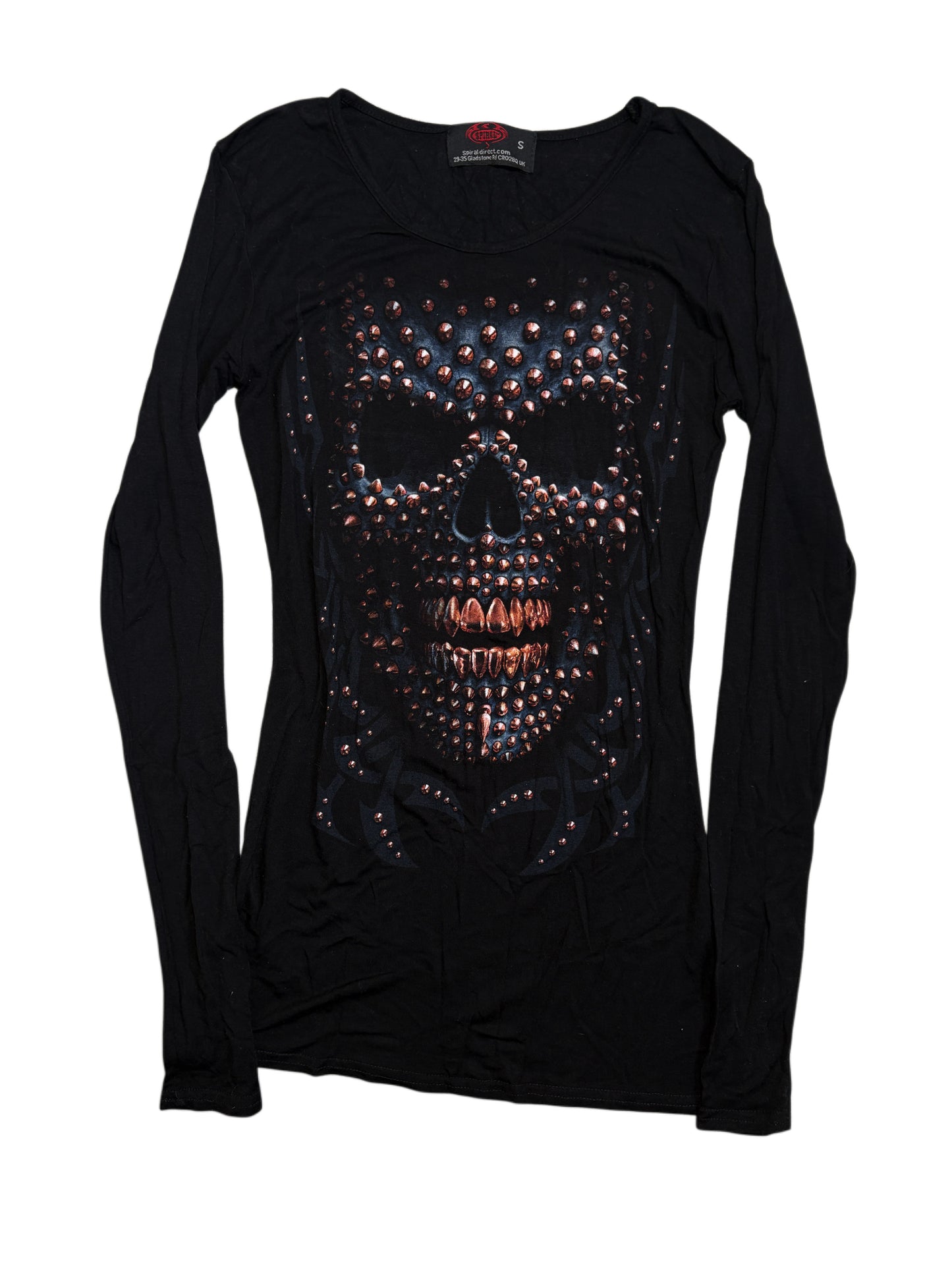 2000s Spiral Skull Mini Skirt