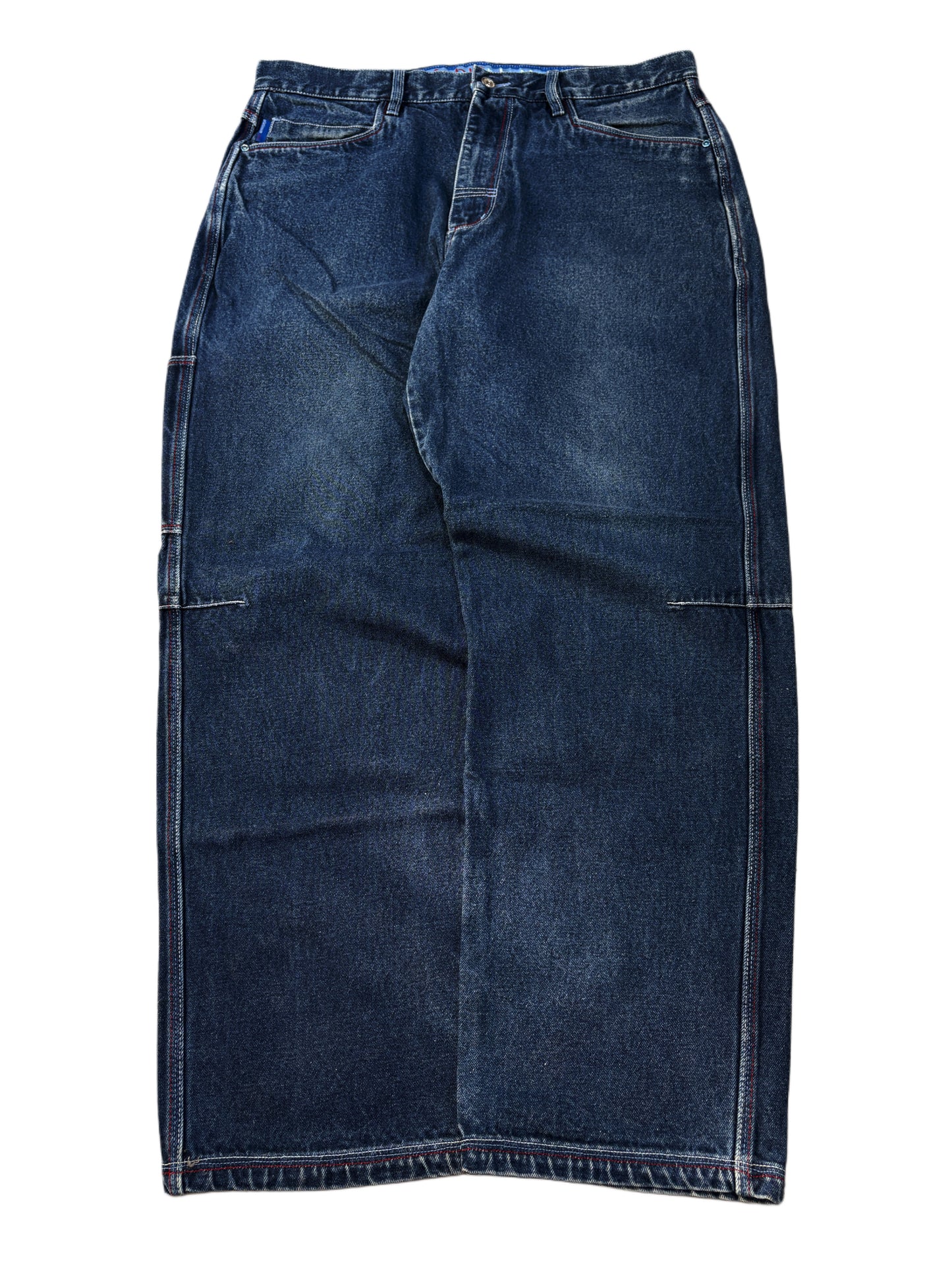 2000s *RARE* FUBU PLATINIUM FAT ALBERT BAGGY JEANS