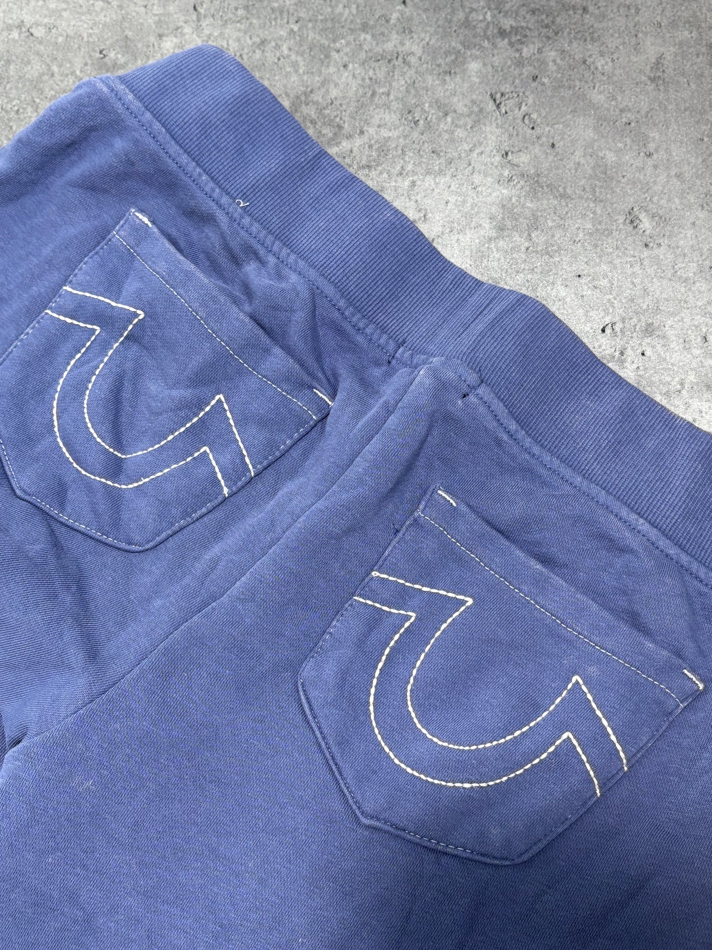 True Religion blue washed flare pants