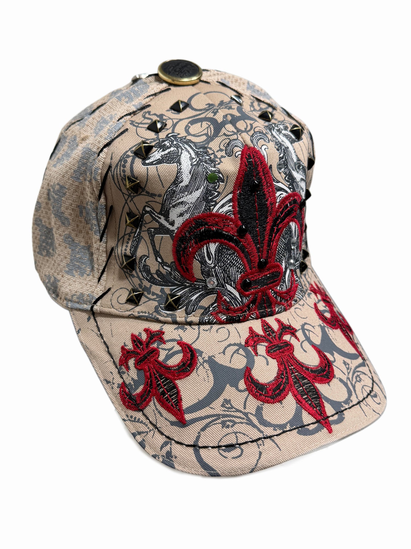 2000s Trucker Cap Red monkey beige