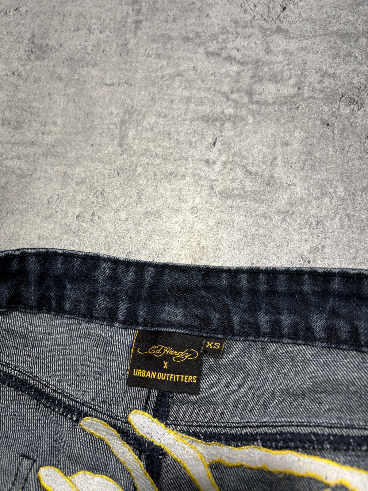 Ed Hardy Printed Baggy Jeans