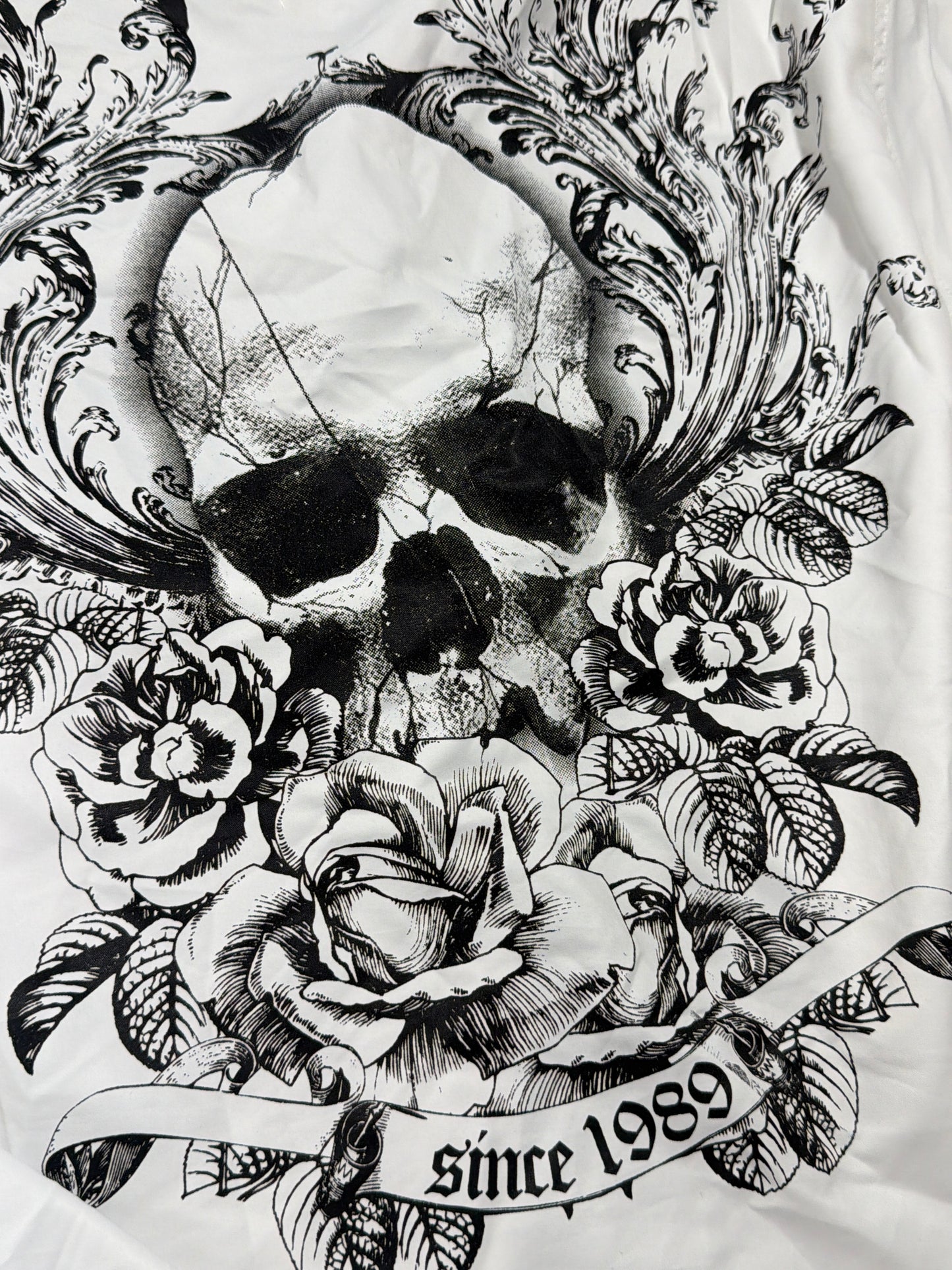 2000s Much More Skull Shirt Polo