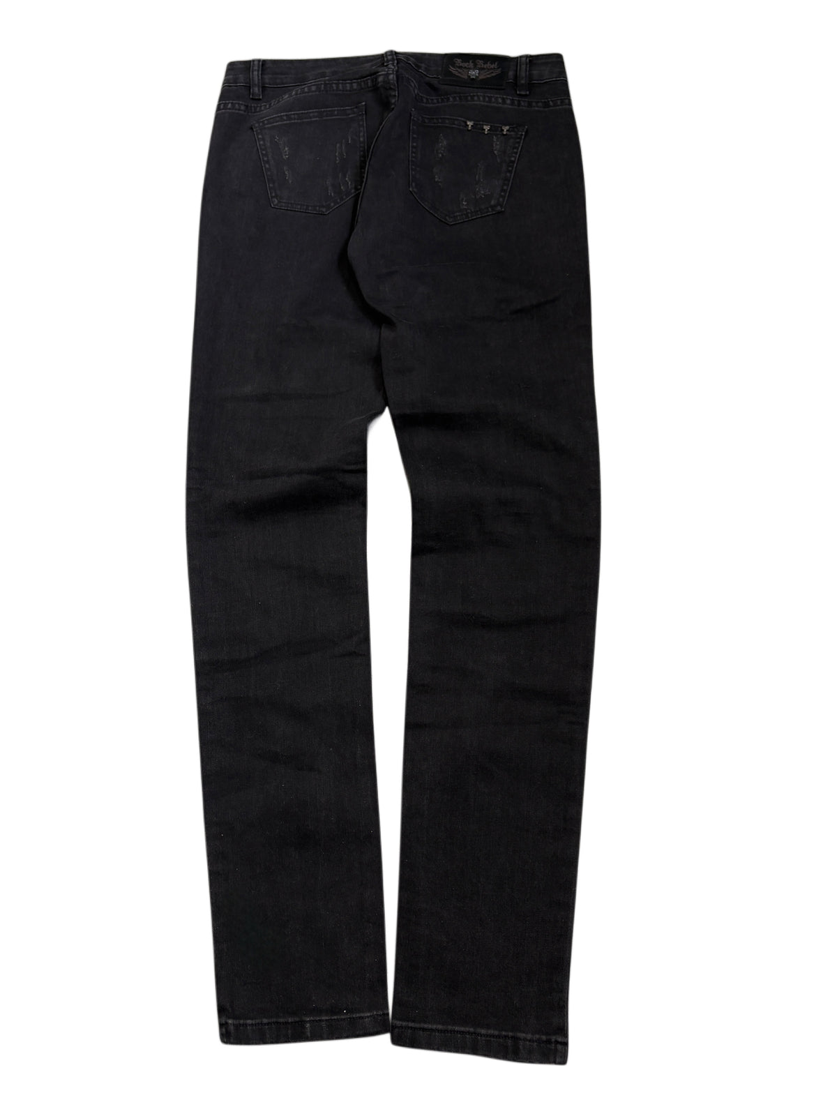 2000s alternative Rock Rebel Mini Skulls Jeans Goth