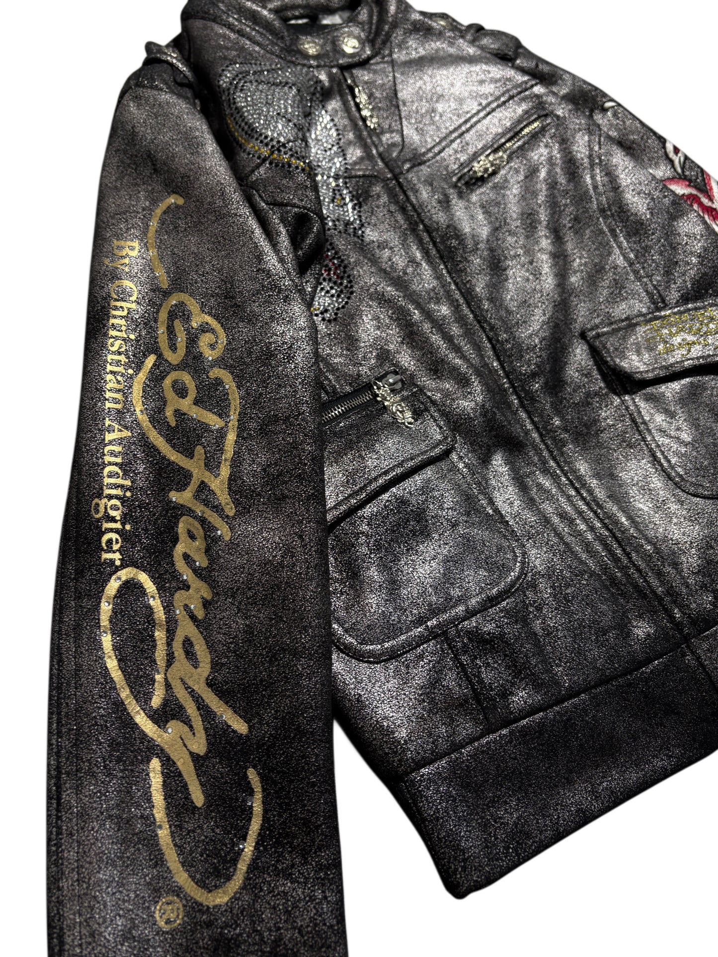 2000s *RARE* ED HARDY CHRISTIAN AUDIGIER ZIP UP JACKET ☣️