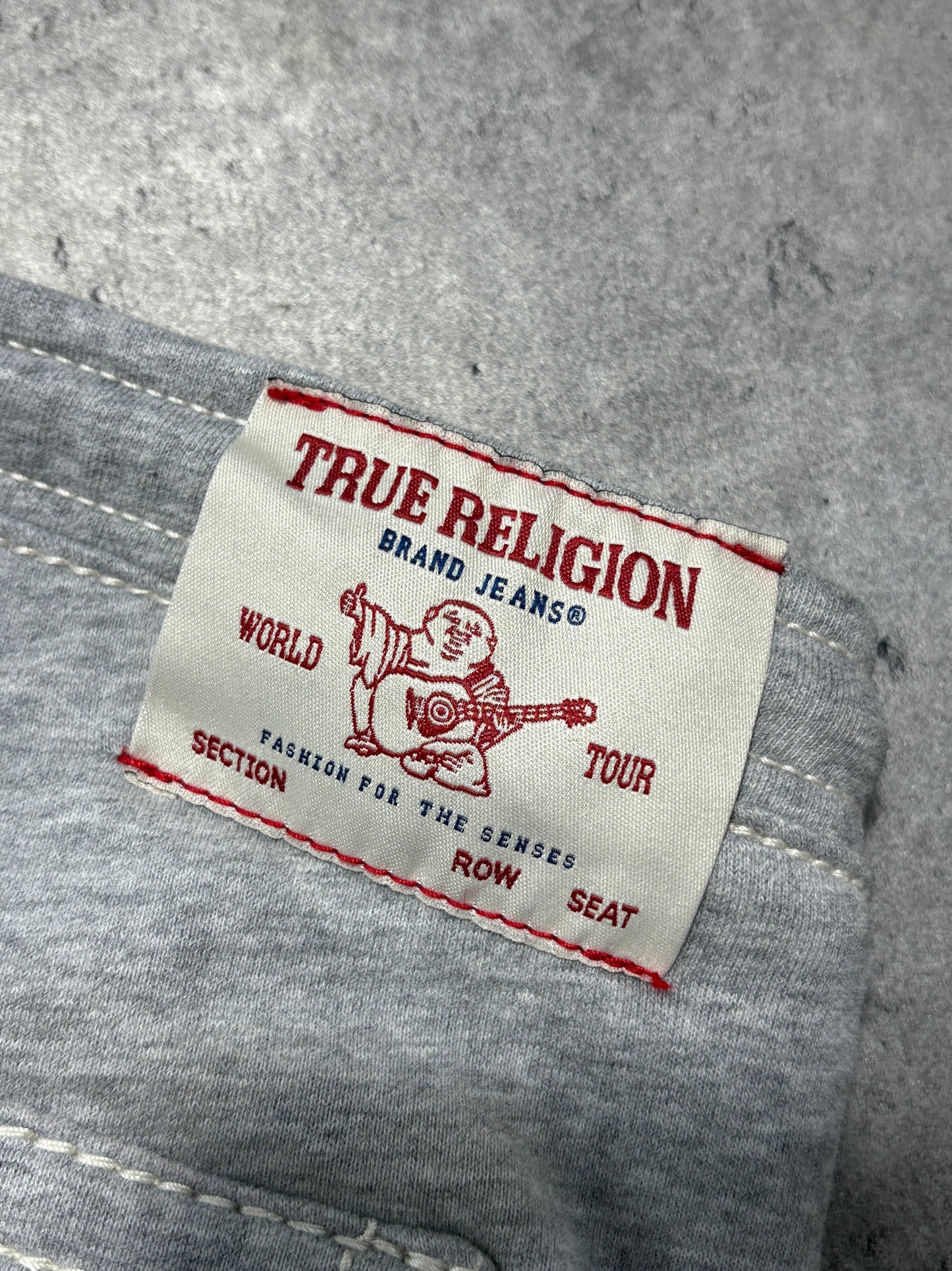 True Religion sweatpants baggy distressed jeans *rare*