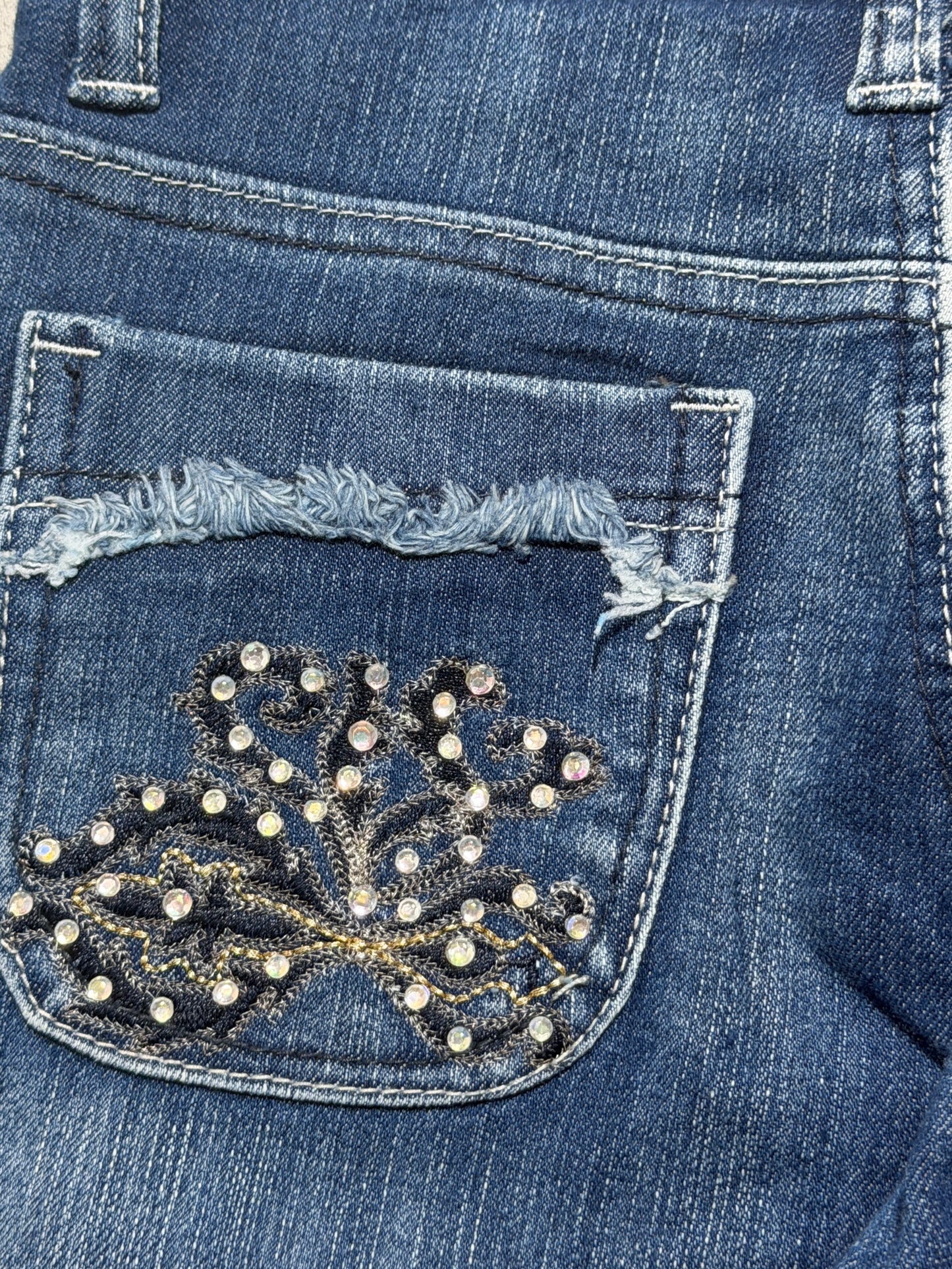 2000s Flare Embroidered Jeans