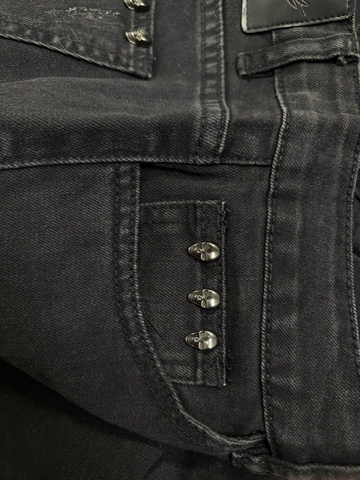 2000s alternative Rock Rebel Mini Skulls Jeans Goth