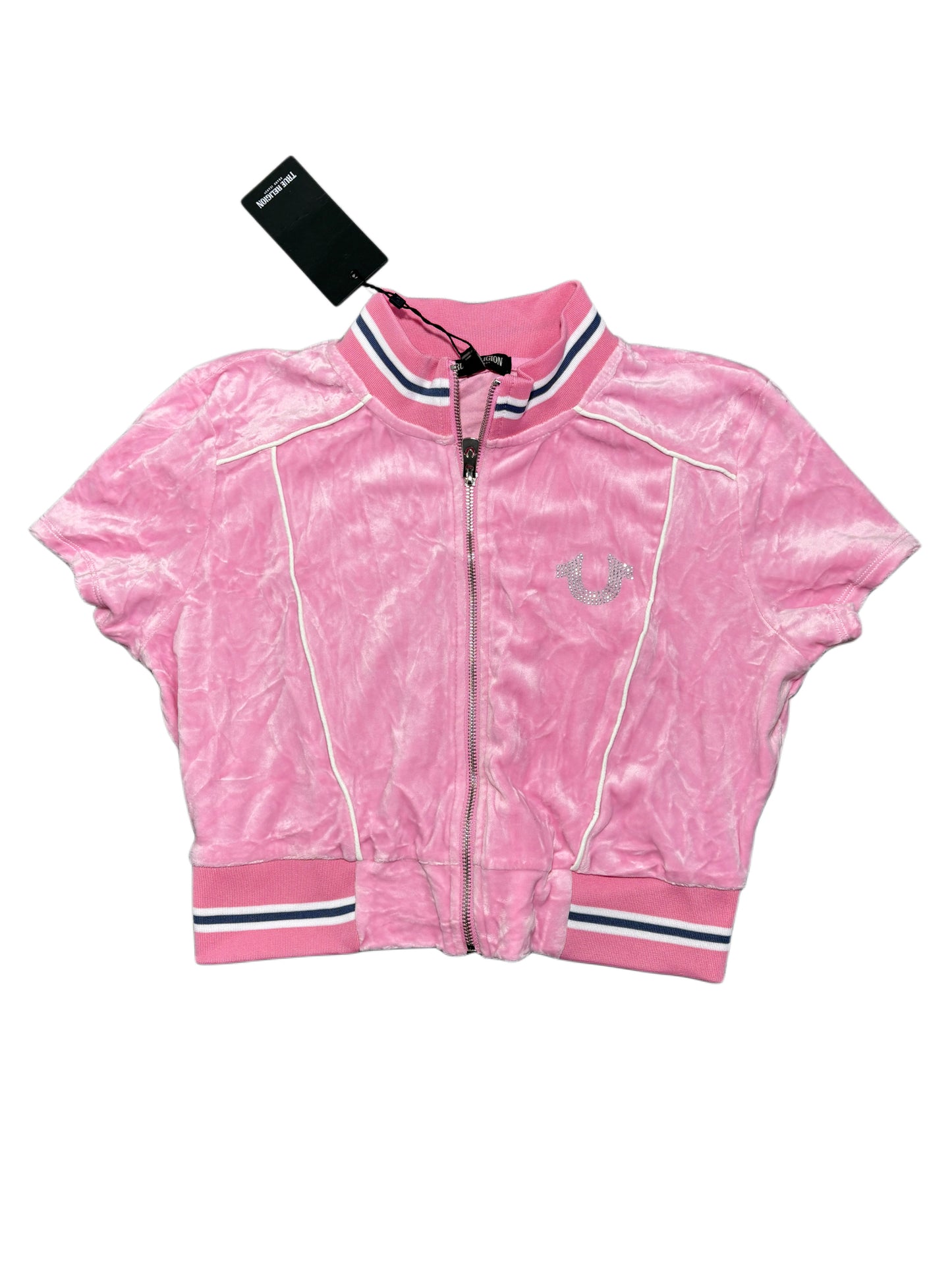 True Religion welur pink top
