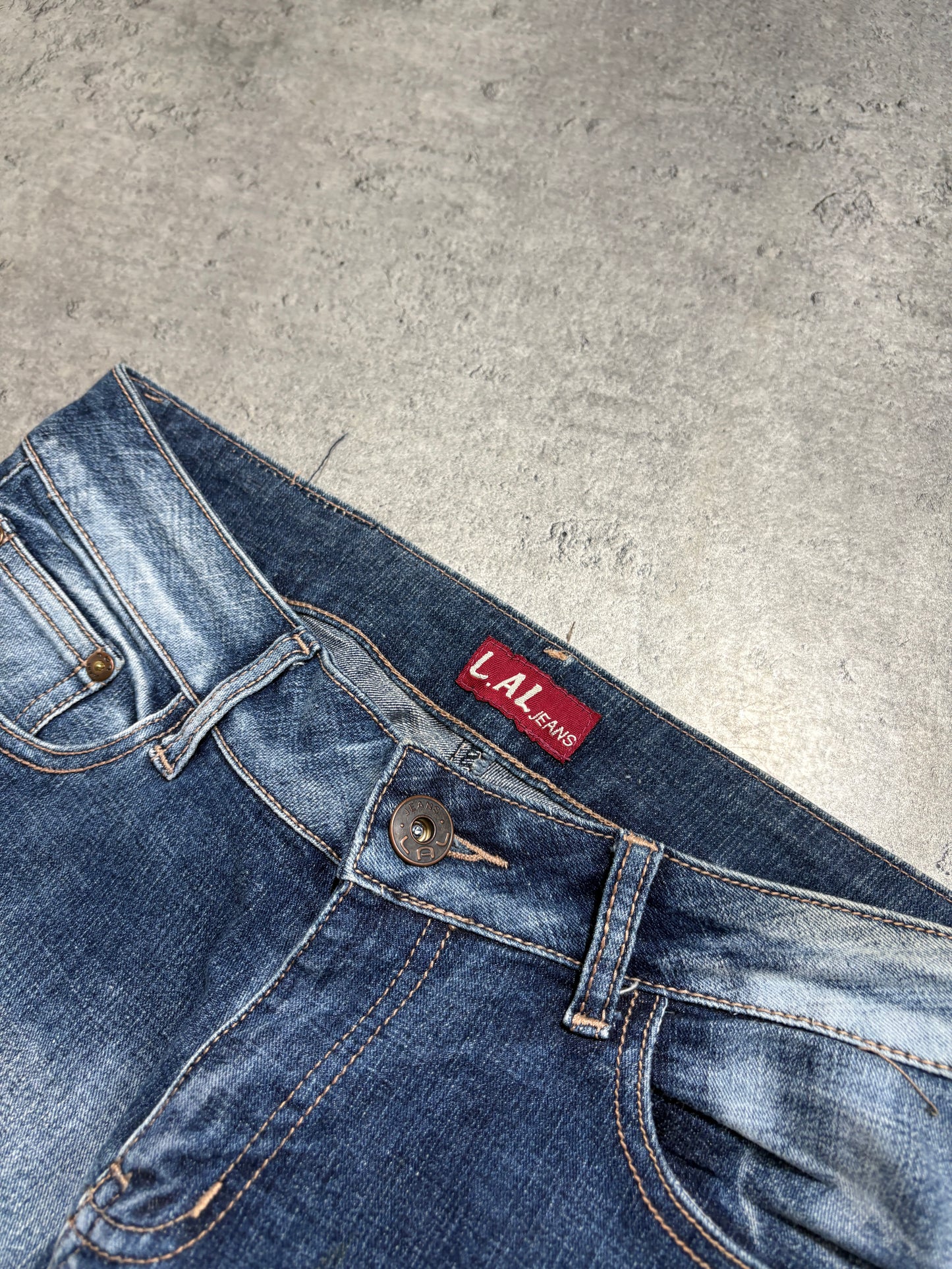 2000s Flare Washed Butterfly Jeans