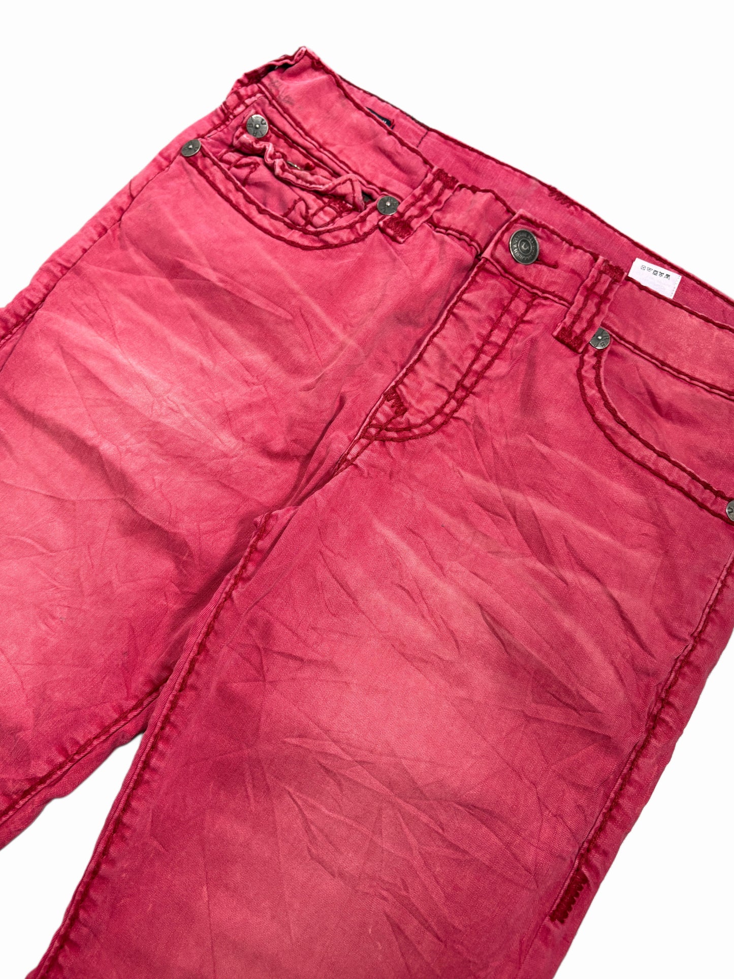 2000s True Religion red jeans