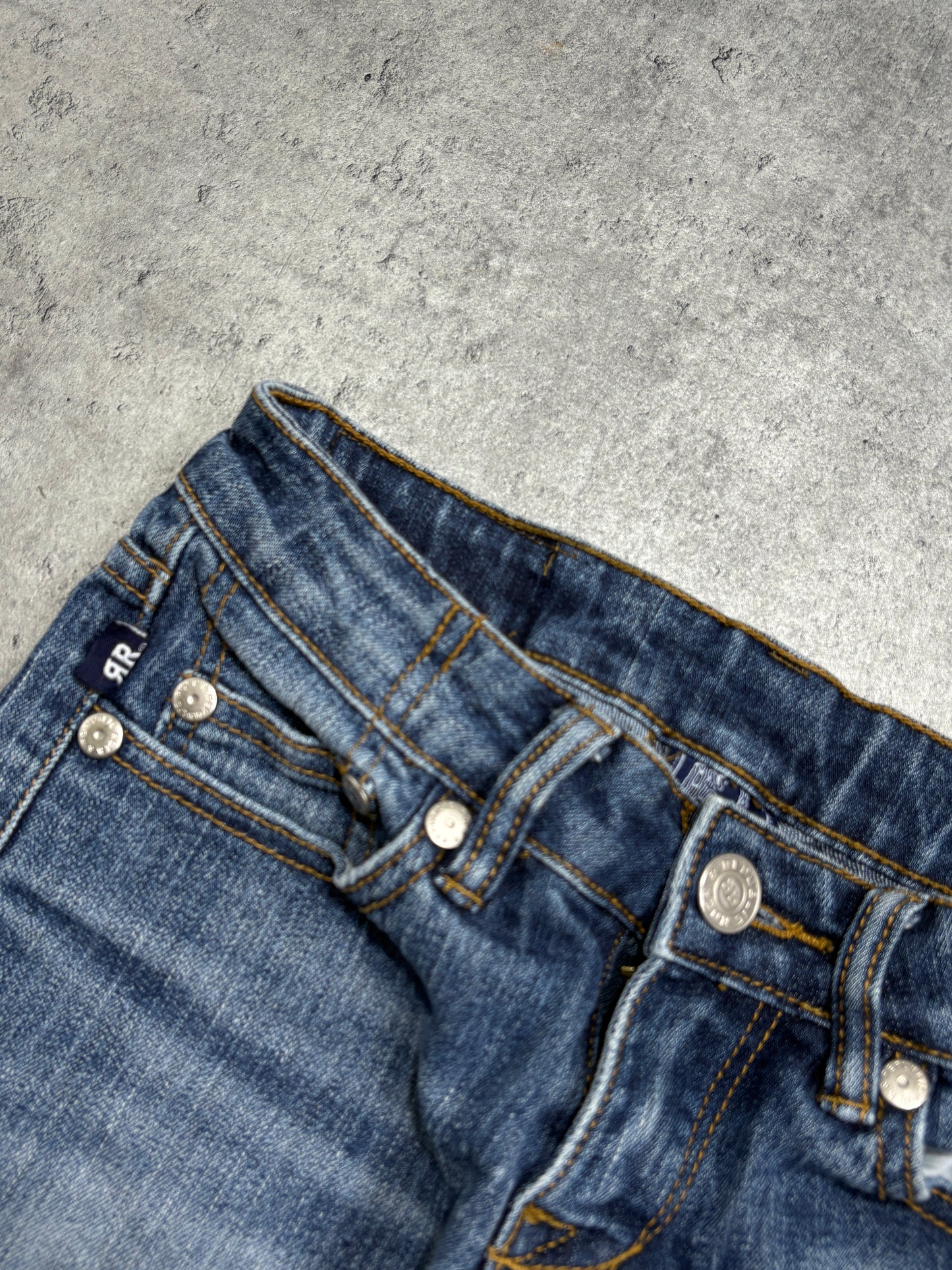 2000s Victoria Beckham by Rock Republic denim shorts