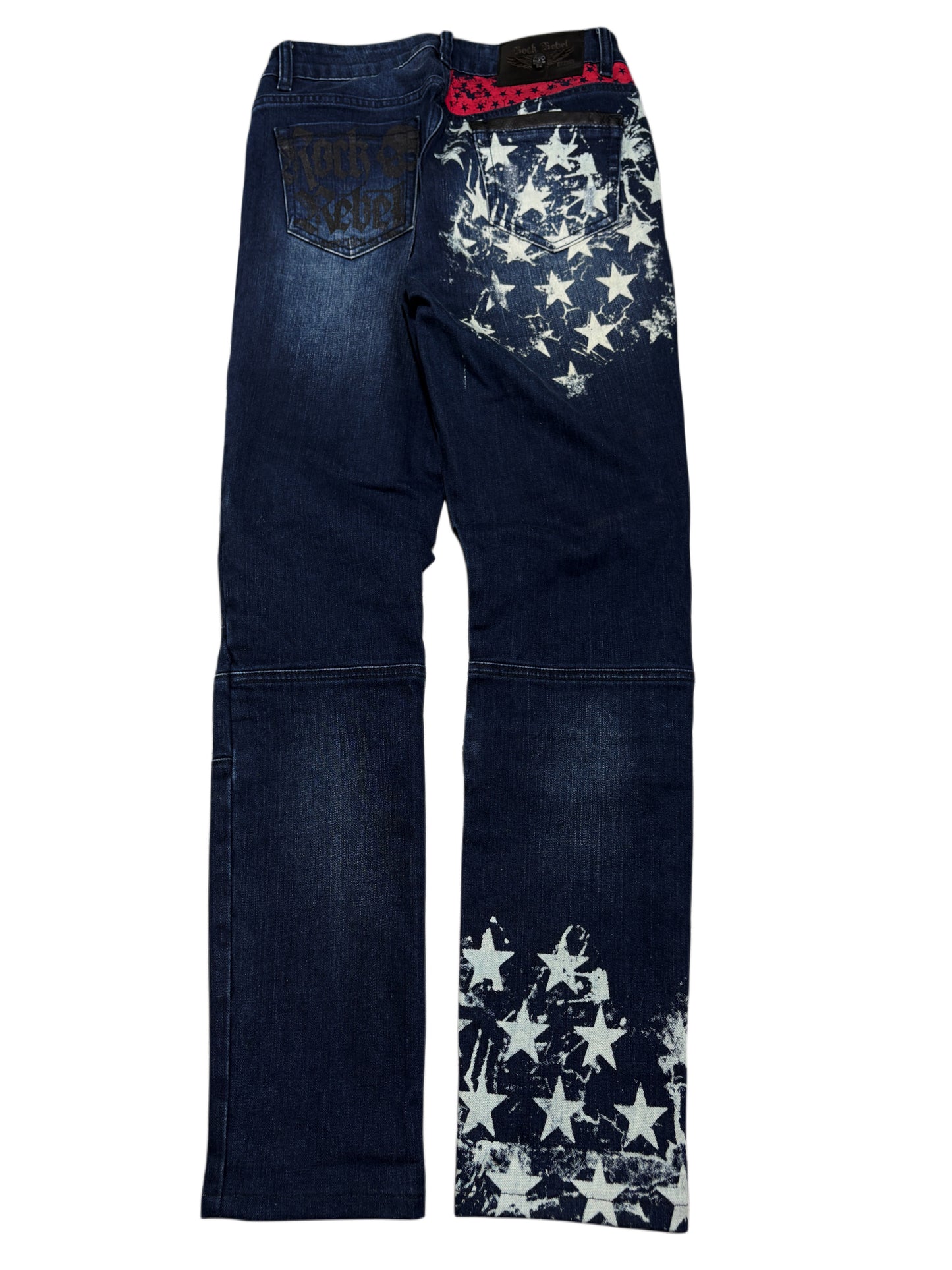 2000s Rock Rebel USA Flag Skinny Jeans archive
