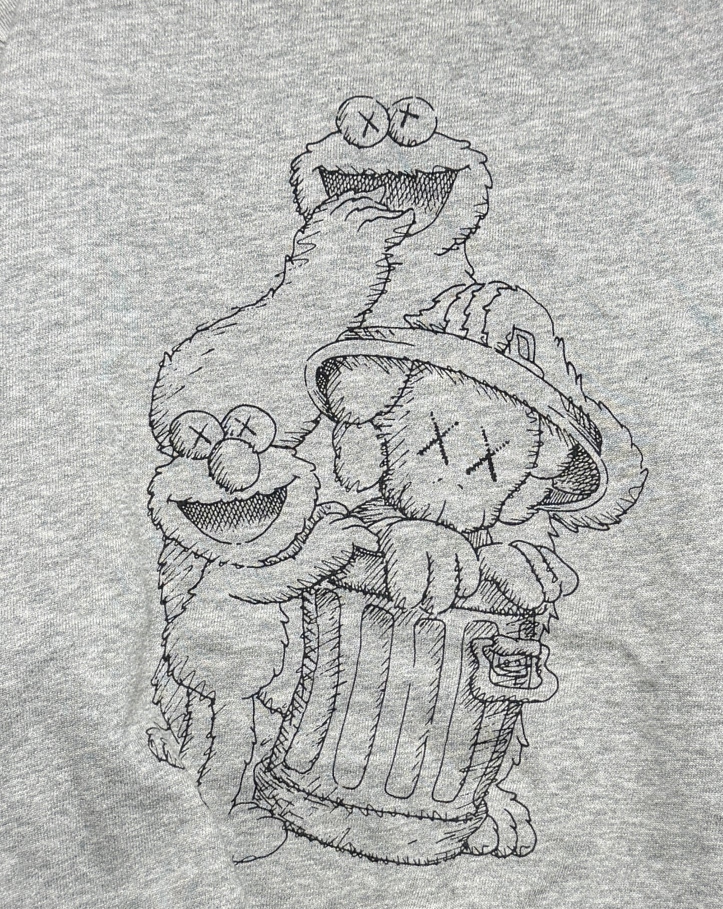 2000s Uniqlo Kaws Sesame Street Sweatshirt Crewneck