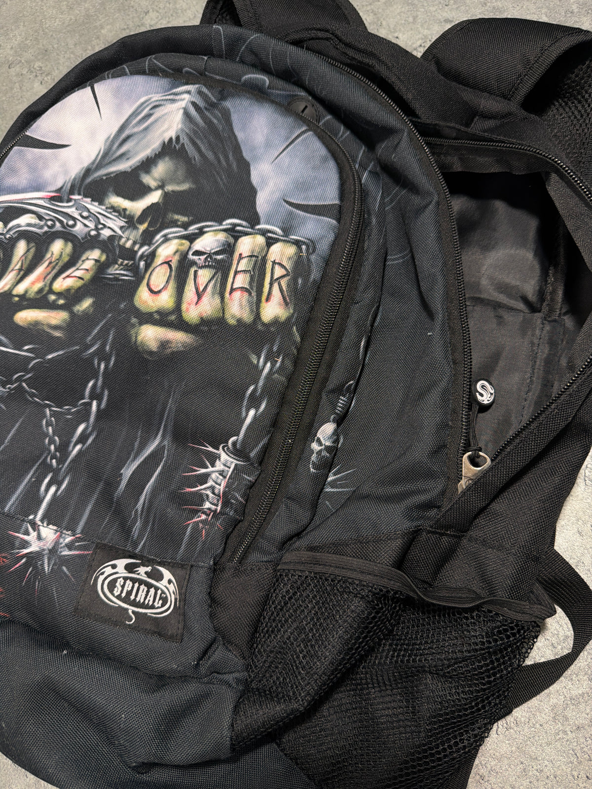 2000s Spiral Goth Backpack Plecak