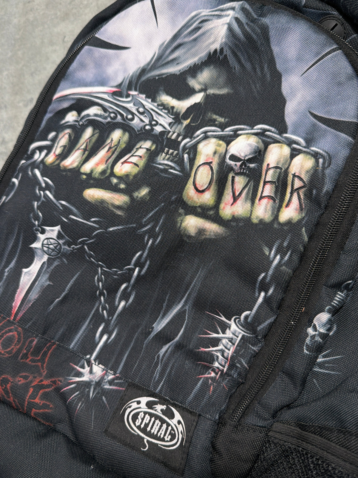 2000s Spiral Goth Backpack Plecak