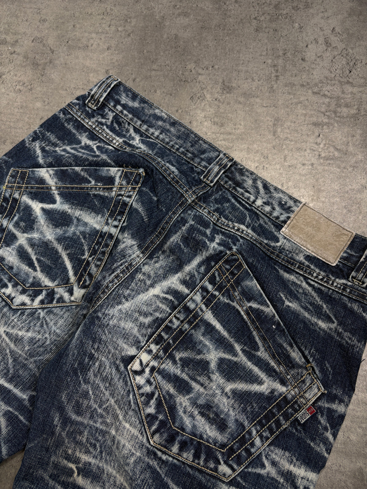 2000s Distressed Patch Jeans