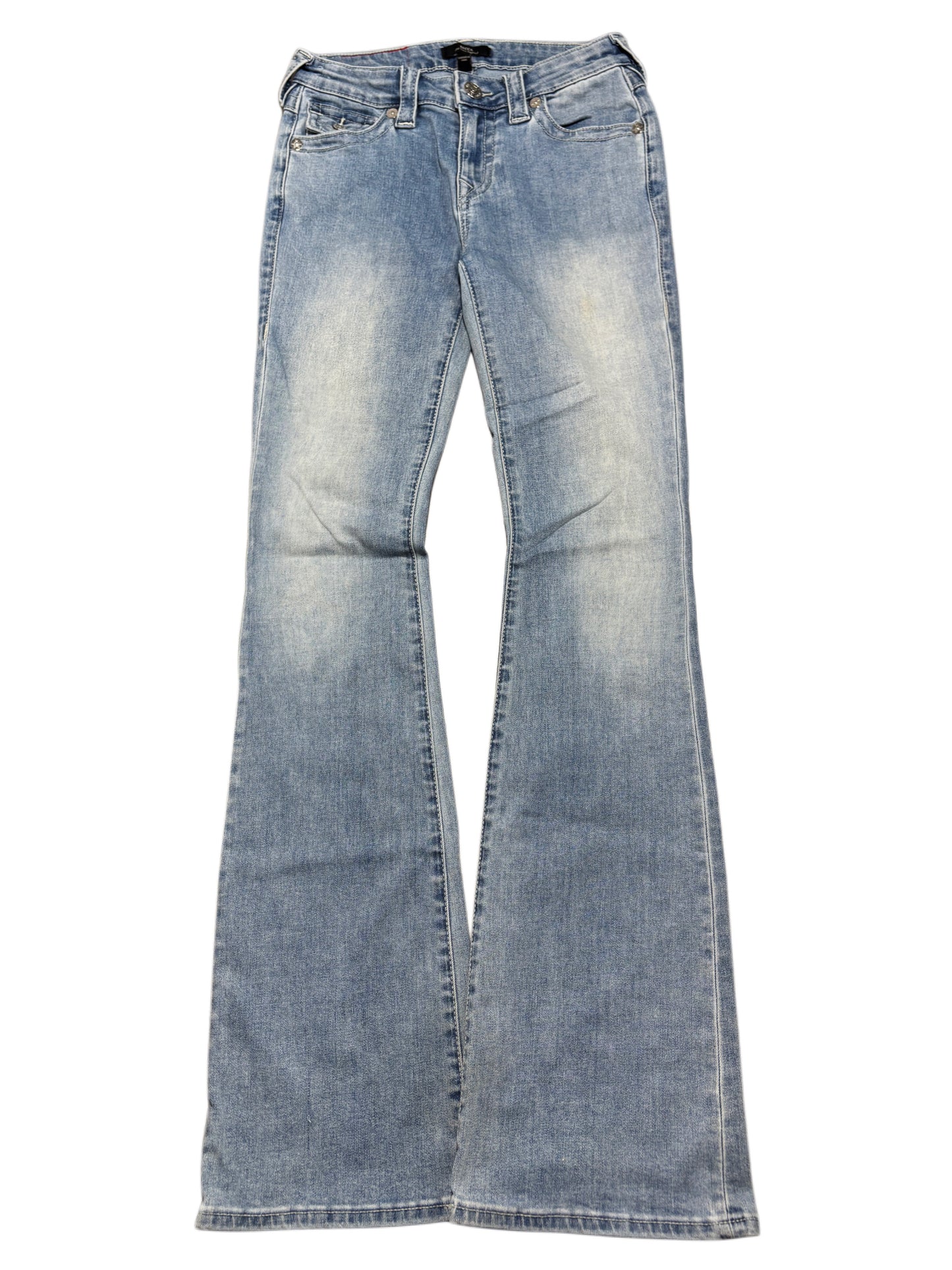 True Religion Becca Flare Light Blue Washed Jeans Dzwony
