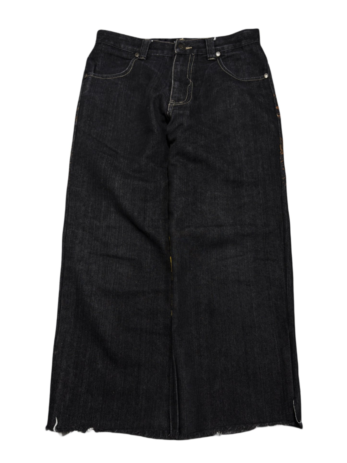 2000s Raw Blue Baggy Jeans