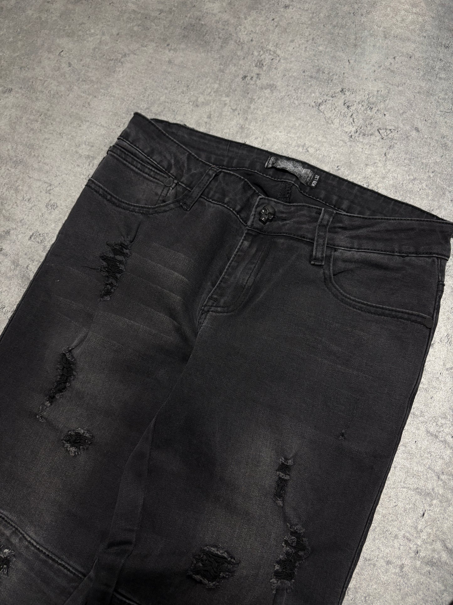 2000s Rock Rebel Distressed Jeans y2k goth alternative