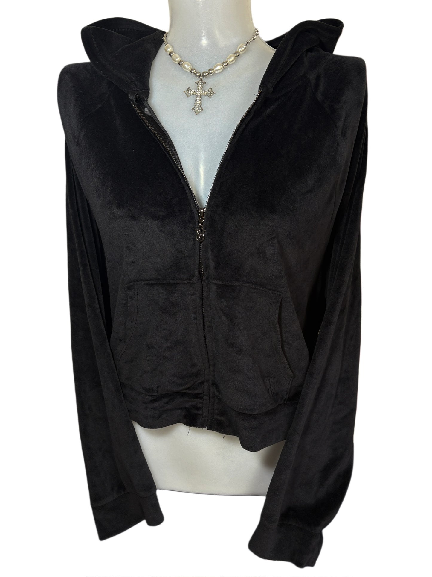 2000s Victoria Secret welur zip up hoodie