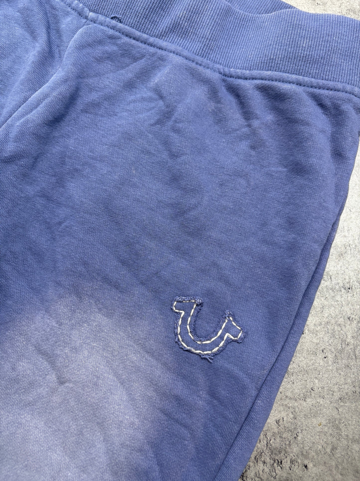 True Religion blue washed flare pants