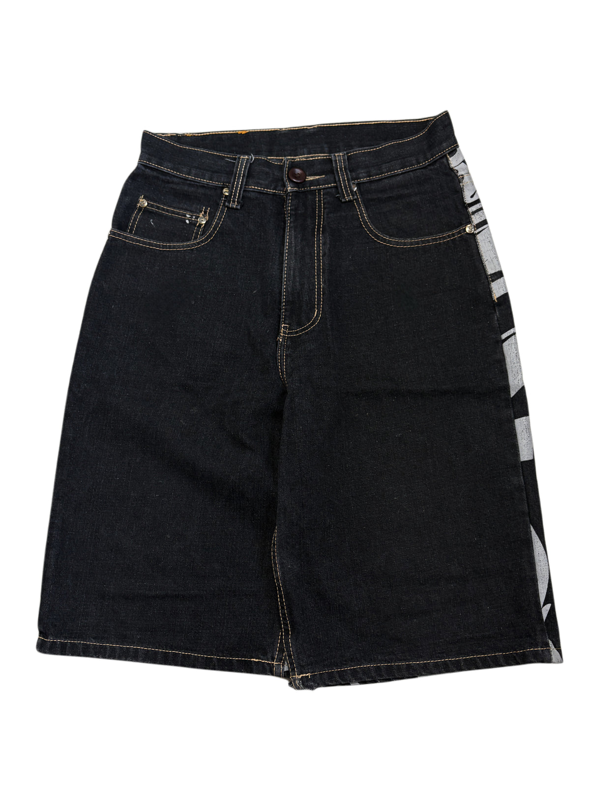 2000s Bsat Skull Jeans Jorts