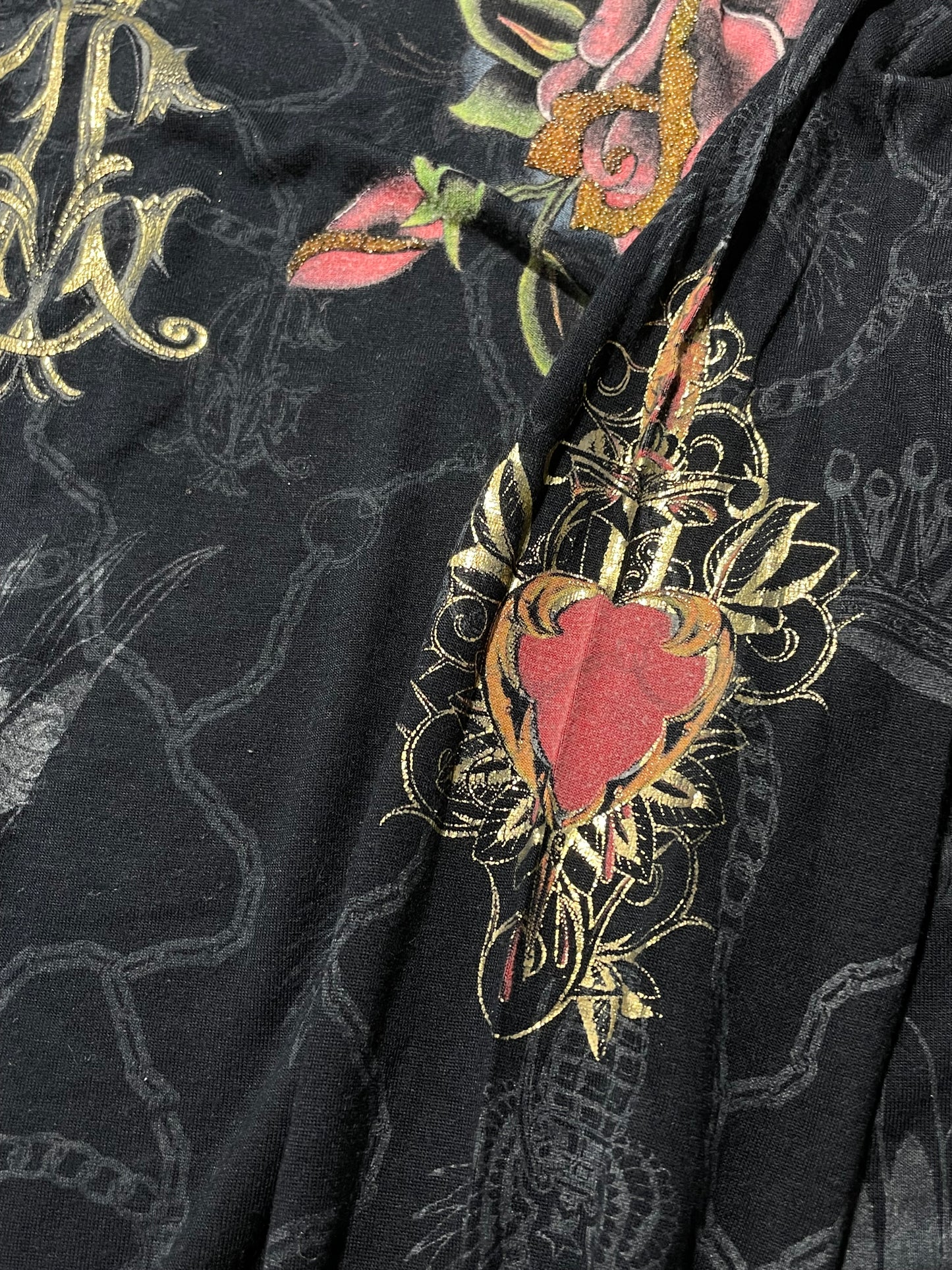2000s Christian Audigier dress sukienka longsleeve
