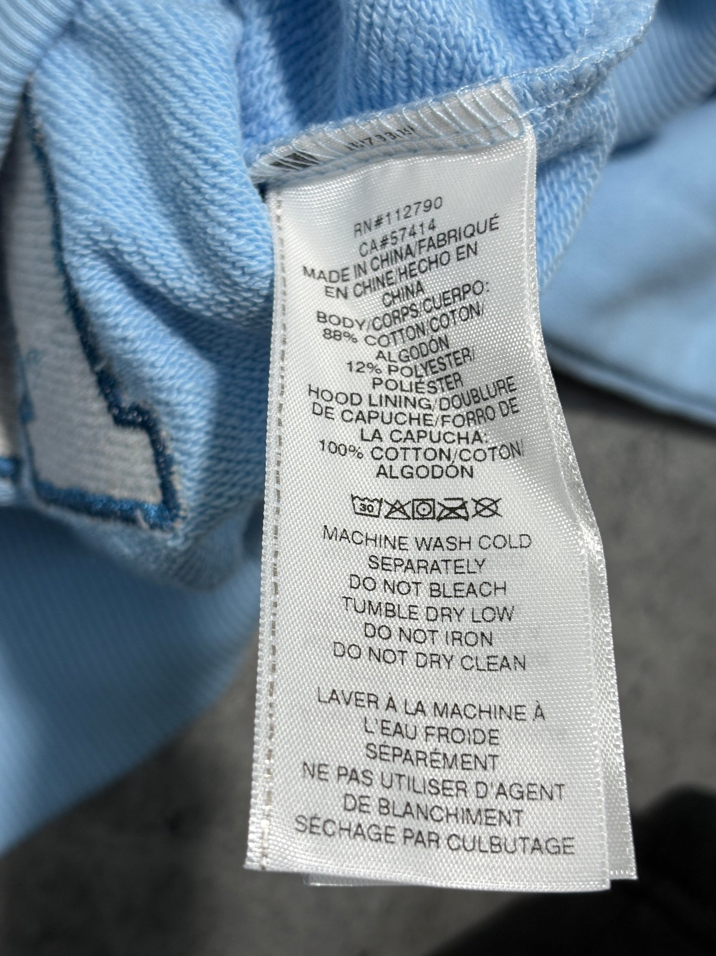True Religion baby blue set hoodie + sweatpants