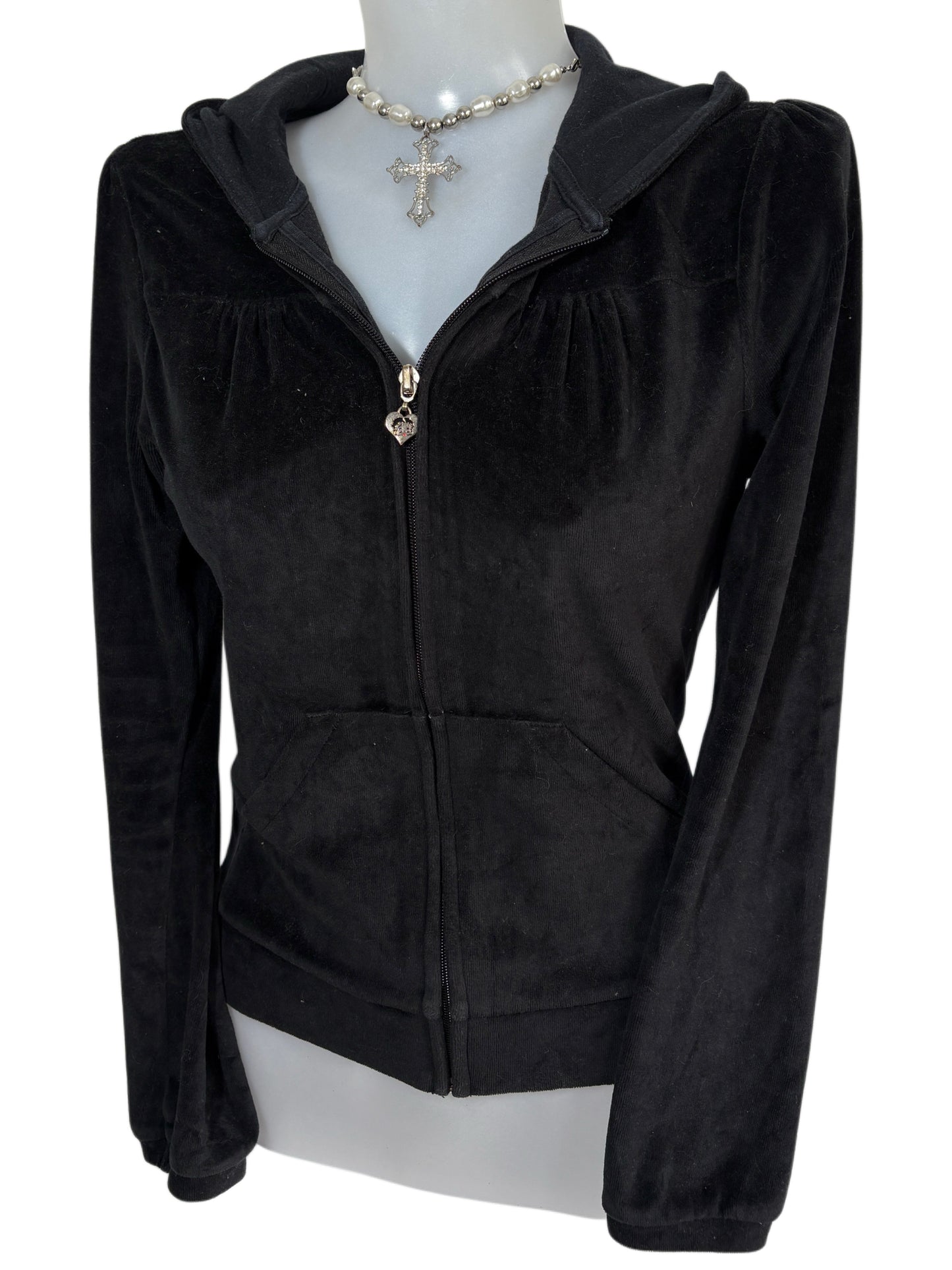 2000s Betty Boop Welur Zip Up Hoodie