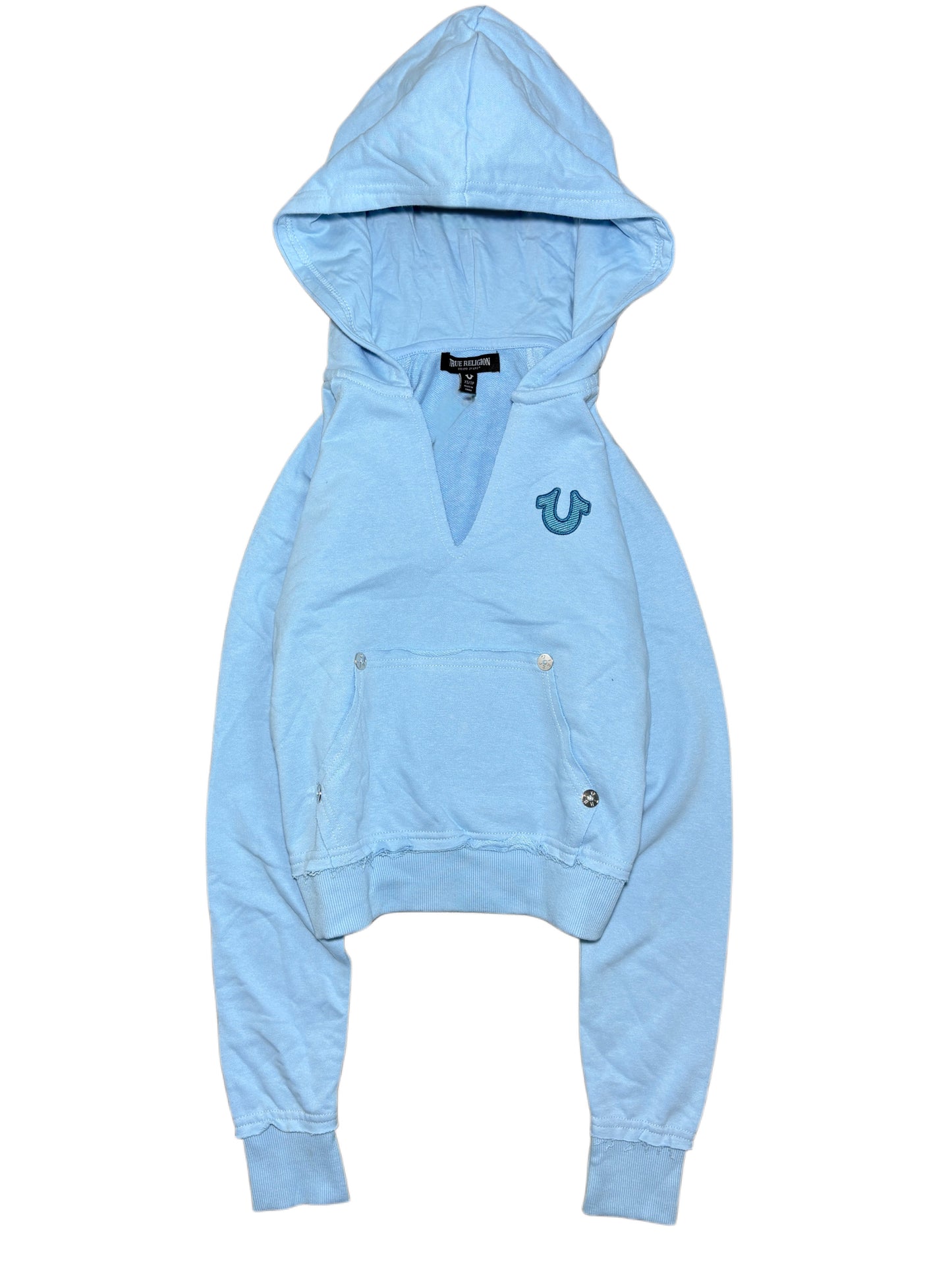 True Religion baby blue set hoodie + sweatpants