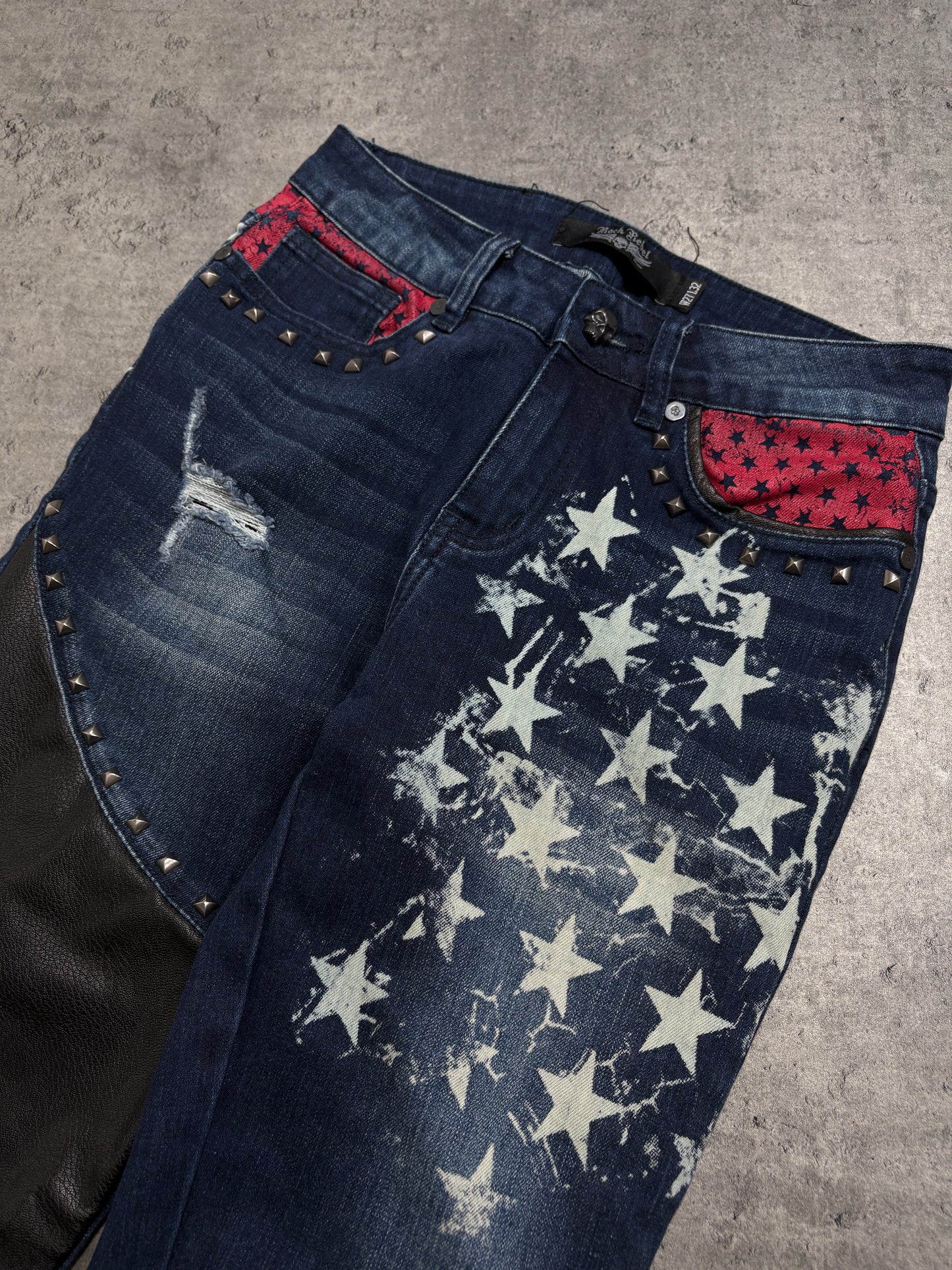 2000s Rock Rebel USA Flag Skinny Jeans archive