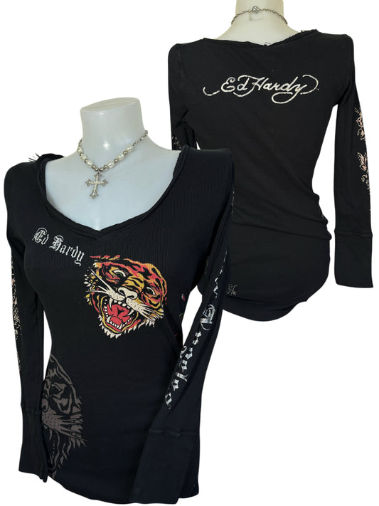 2000s Ed Hardy dress sukienka
