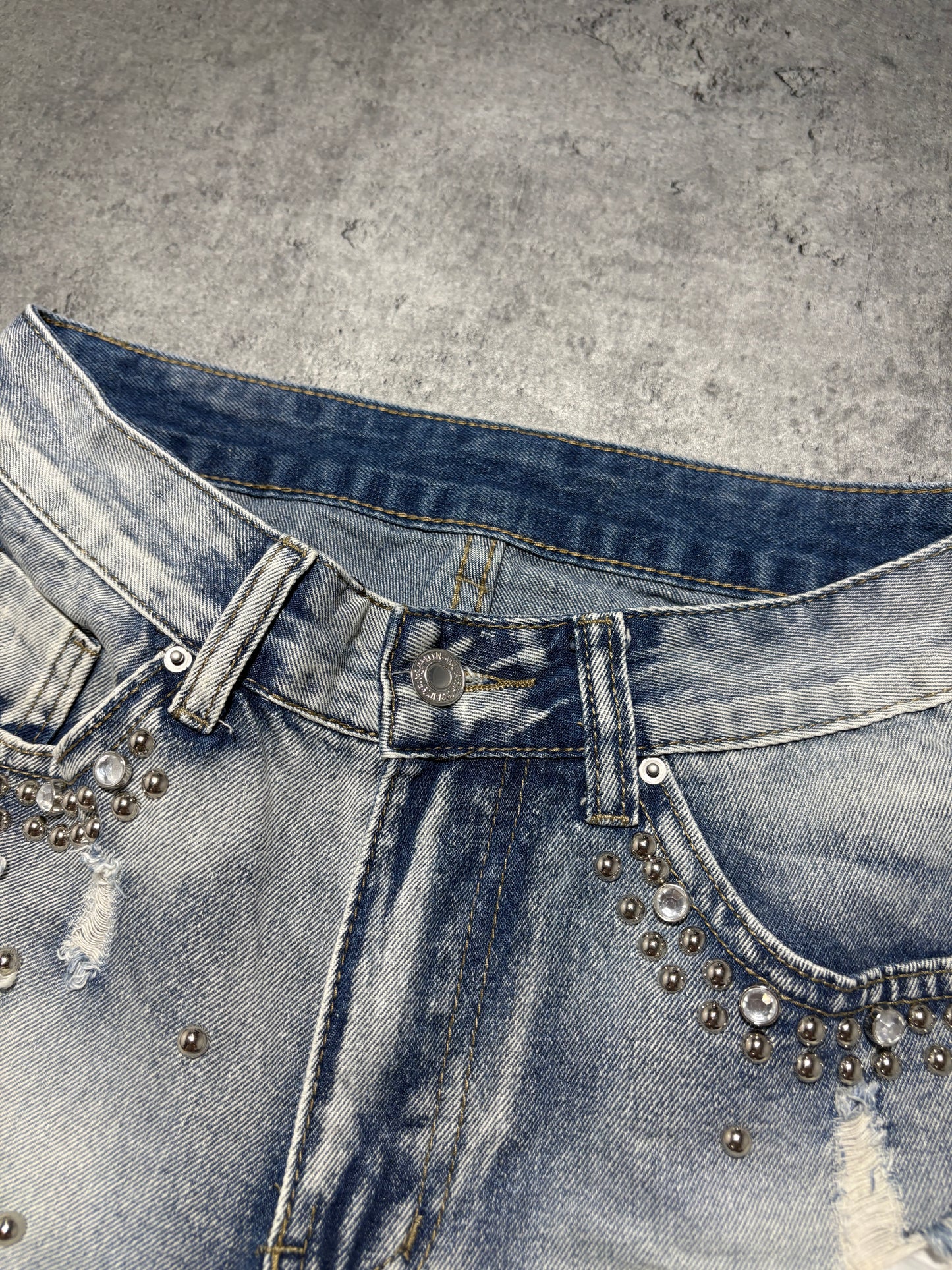 2000s Jeans Shorts Distressed