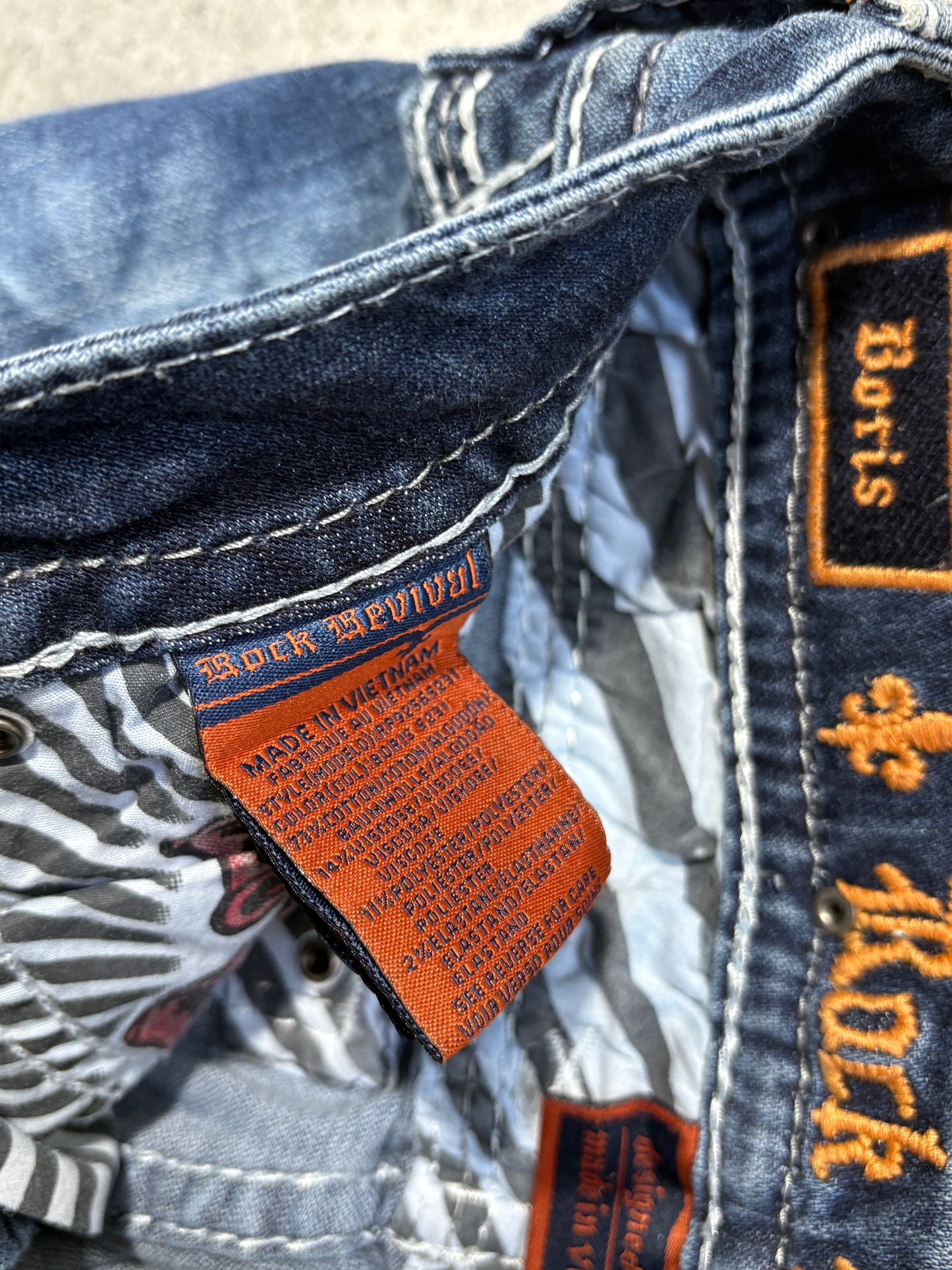 2000s Rock Revivial skinny jeans blue