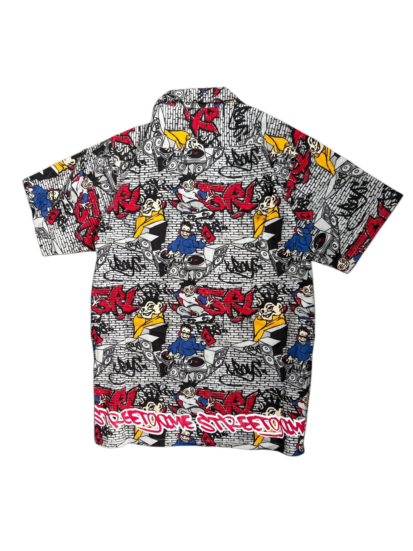 2000s Rap Hip Hop Grafitti Shirt Polo