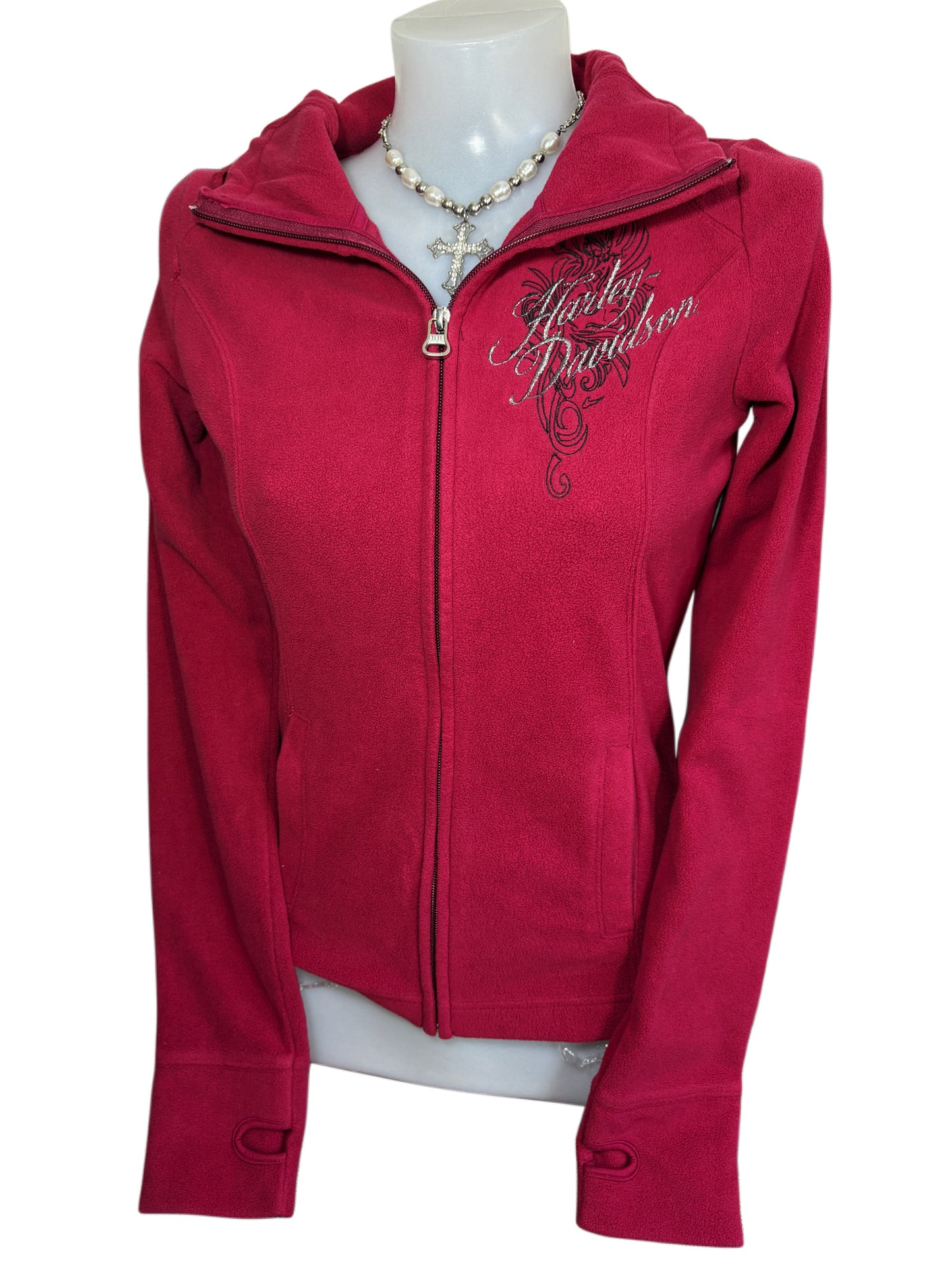 2000s Harley Davidson polar zip up
