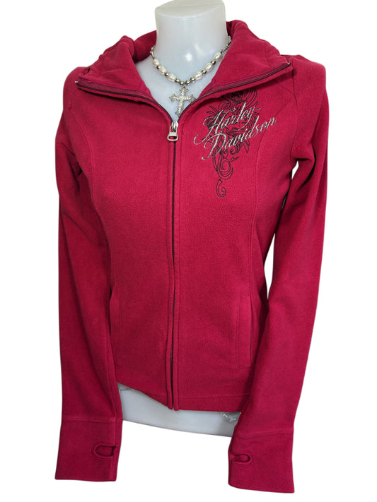 2000s Harley Davidson polar zip up