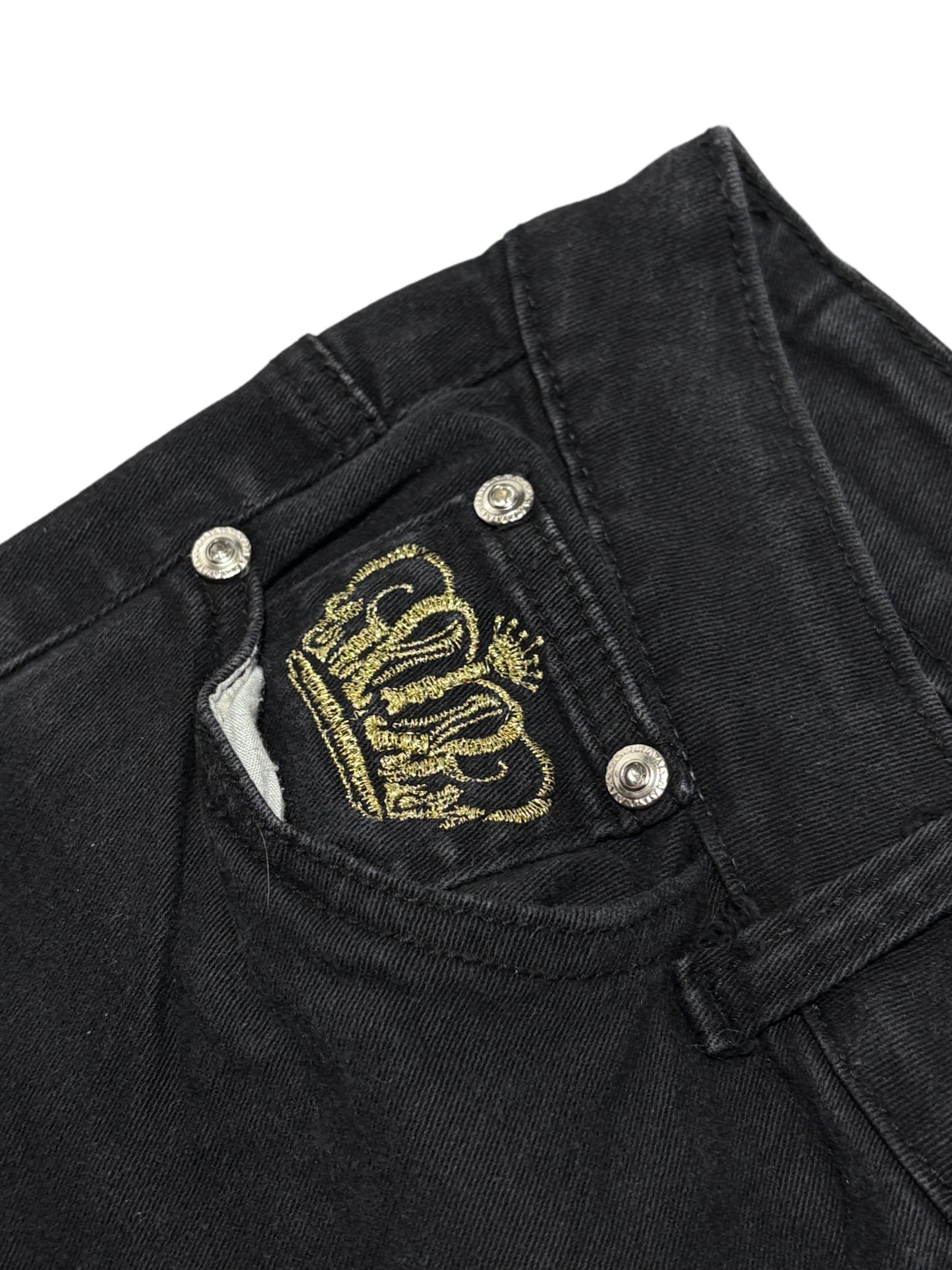 2000s y2k crown jeans