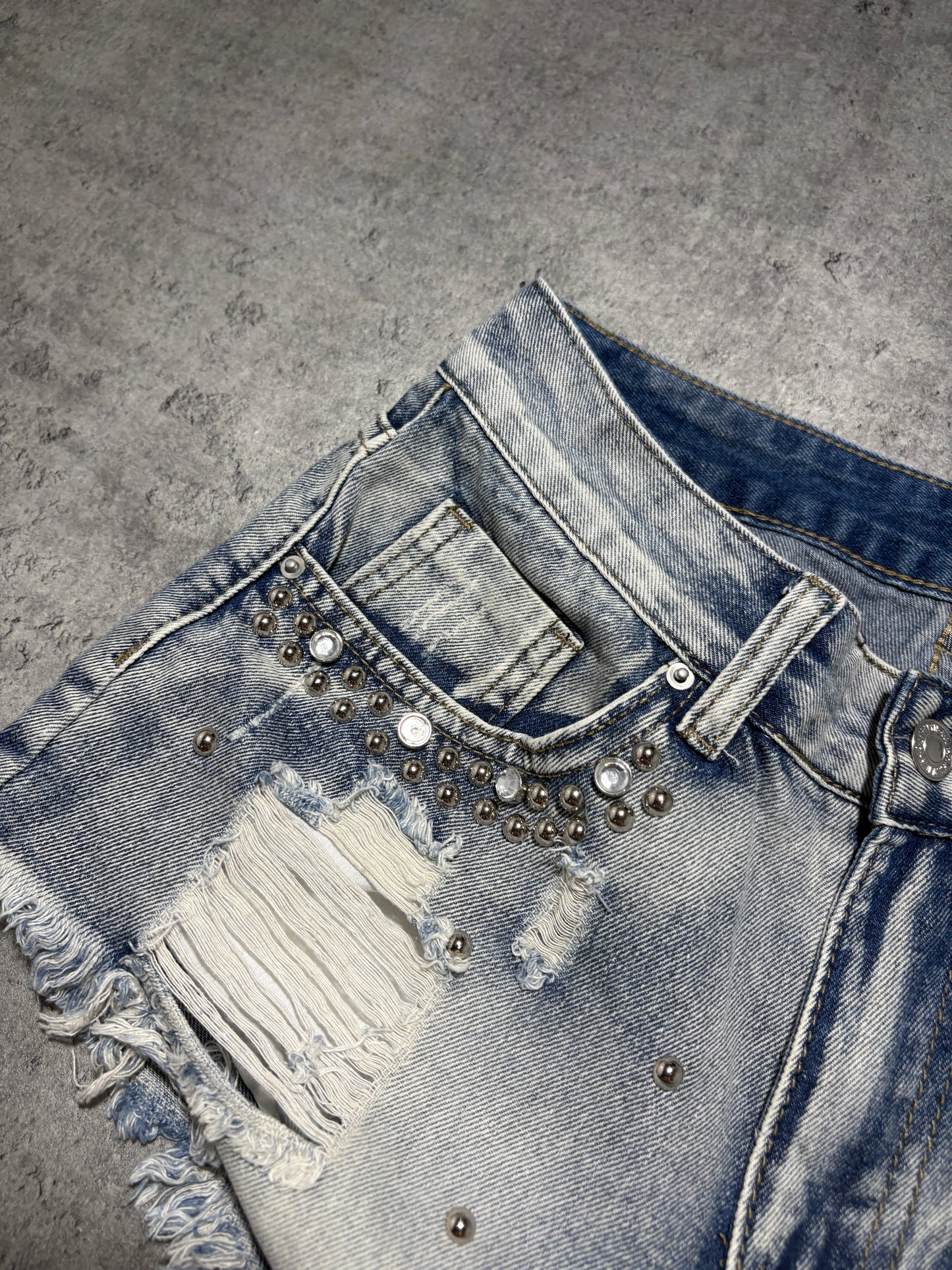 2000s Jeans Shorts Distressed