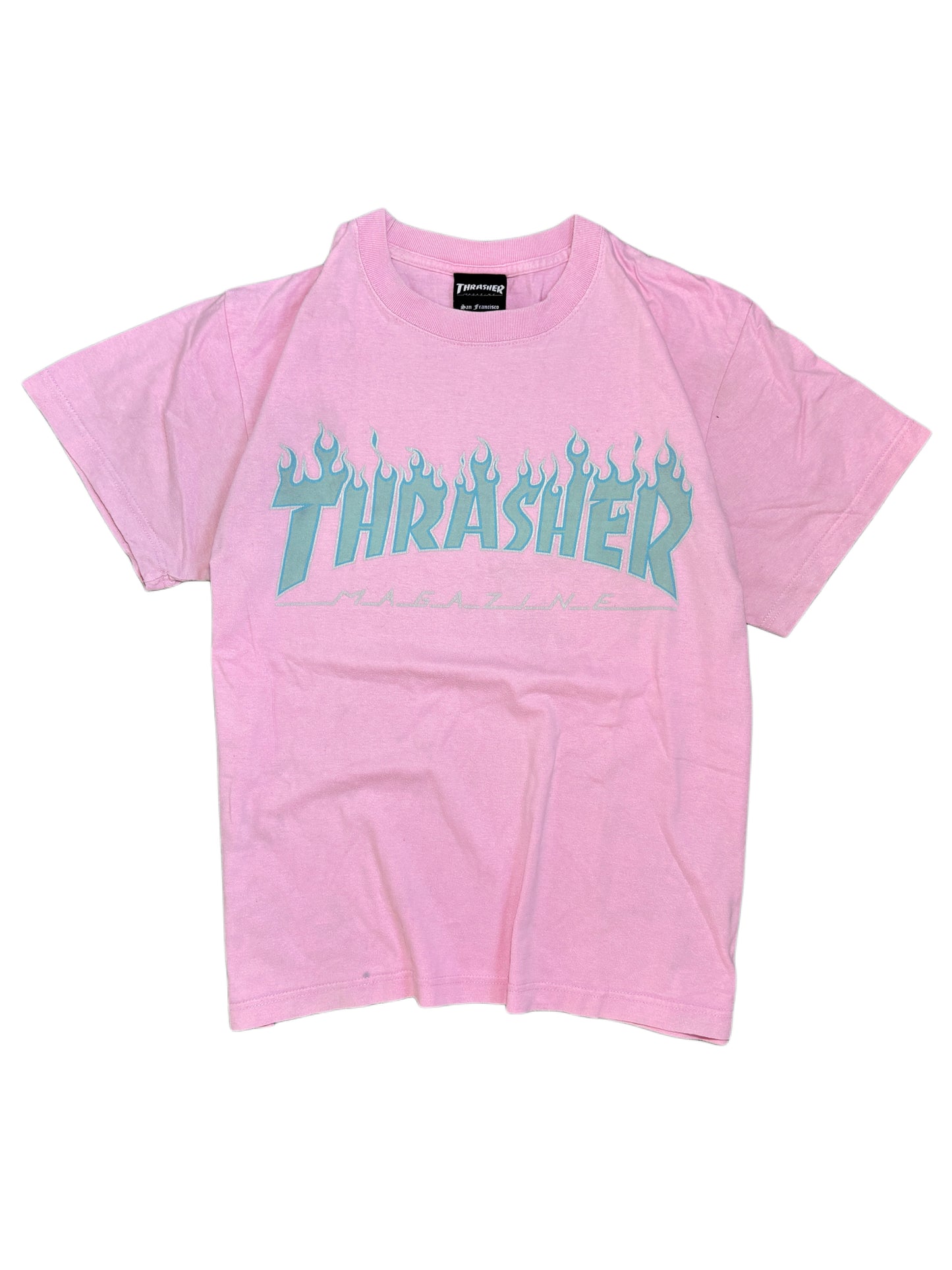 2000s Thrasher pink t-shirt skate