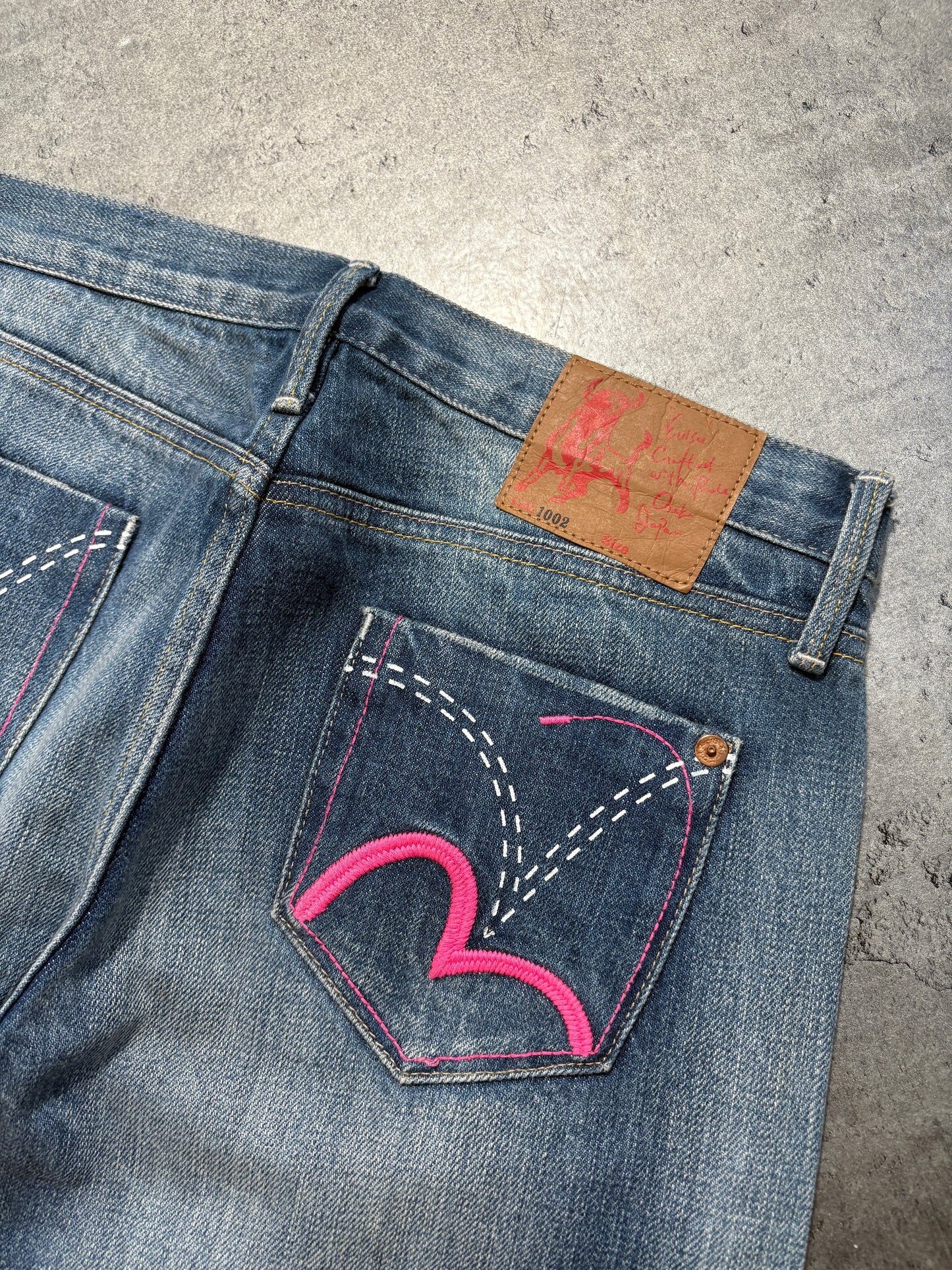 2000s Evisu selvegde denim jeans y2k