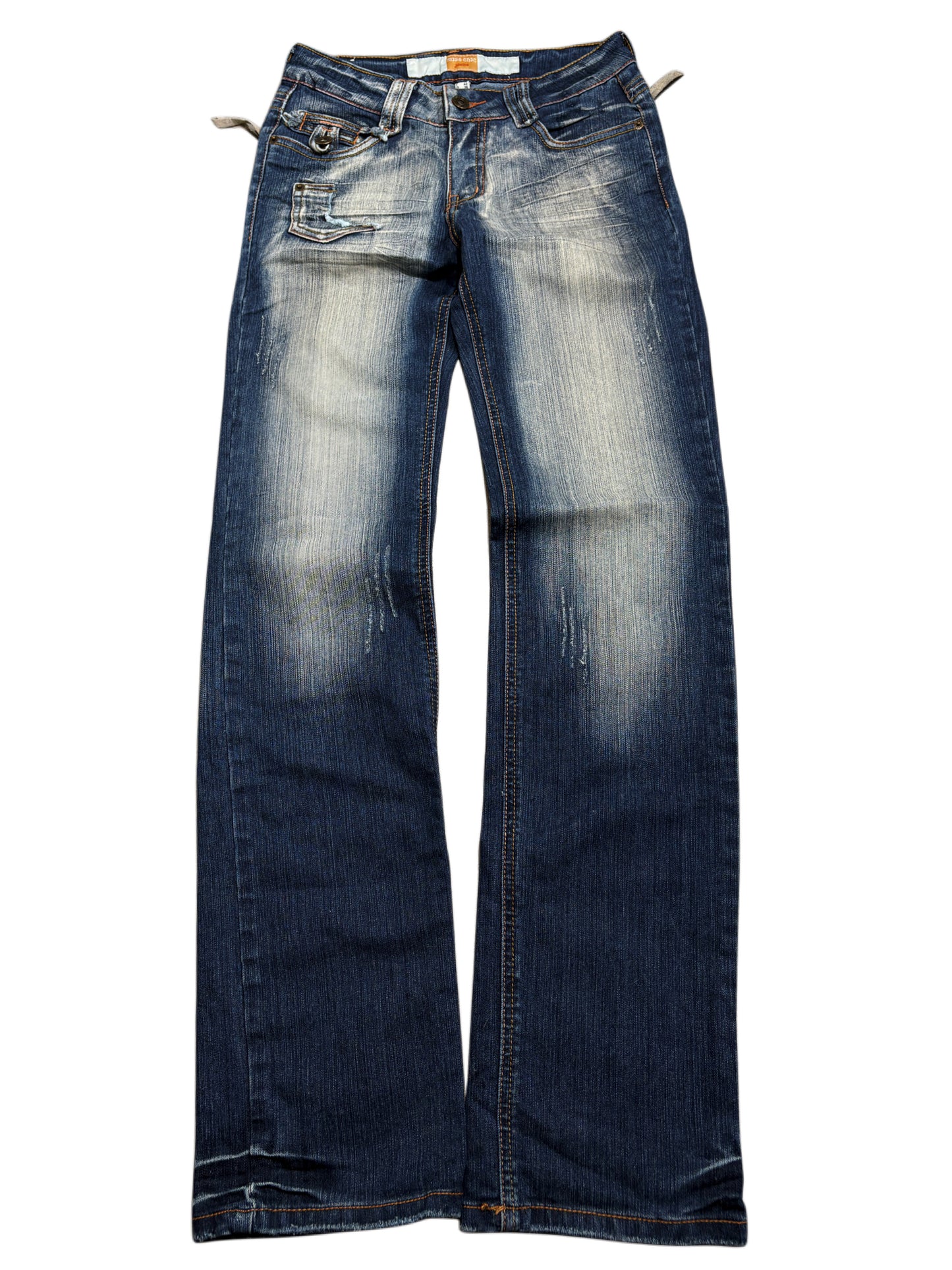 2000s Miss Chic Crowns Gold Jeans