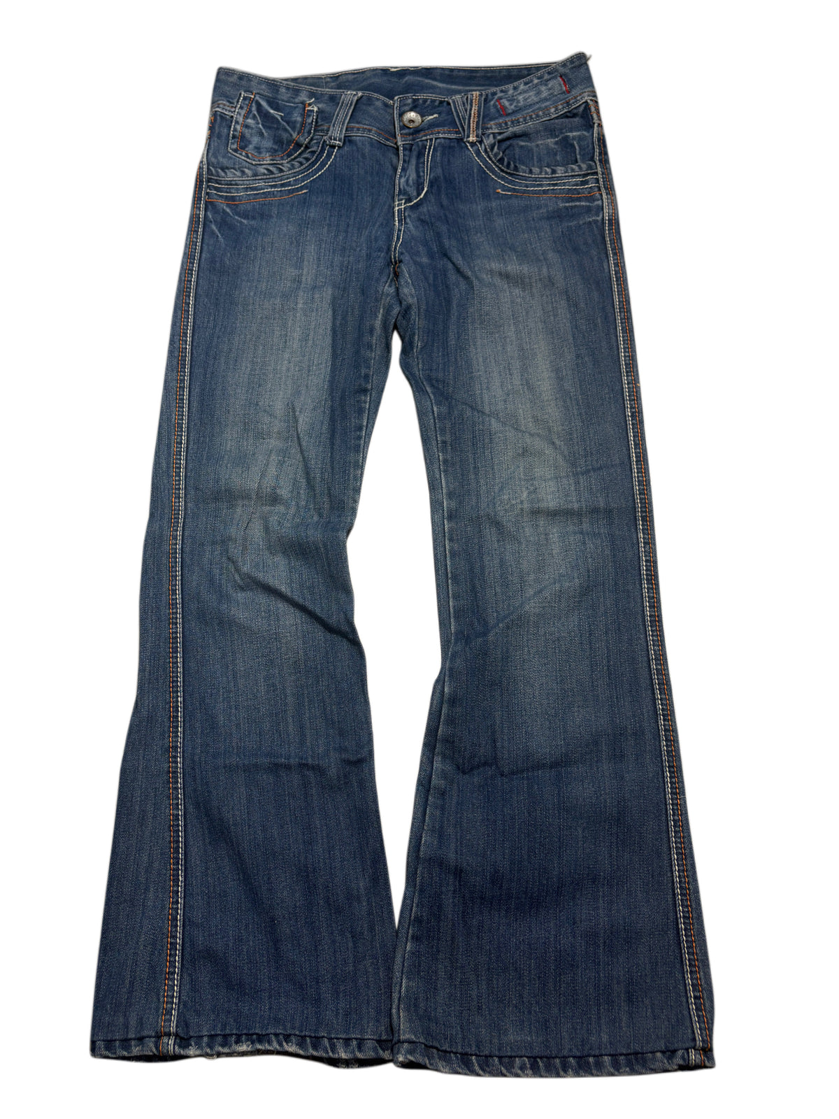 2000s Flared Embroidery  Jeans y2k