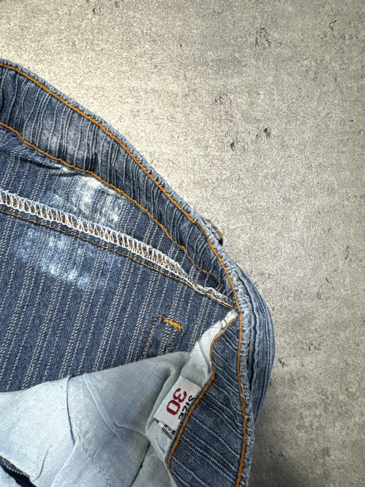 2000s Y2K Belt Flared Jeans bootcut Washed