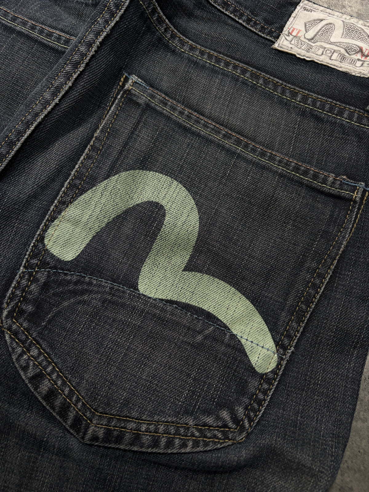 2000s *RARE* Evisu X Puma Y2K Jeans