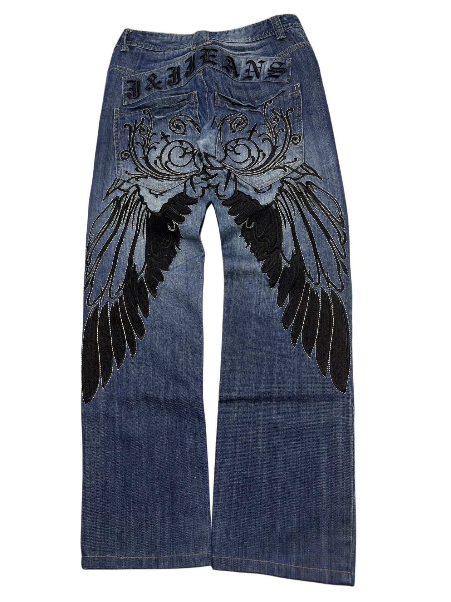 2000s Tribal Wings Jeans