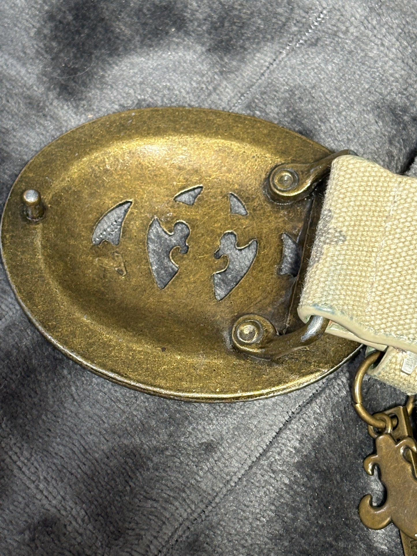 2000s Friss Company Crown Y2k Belt Pasek bling