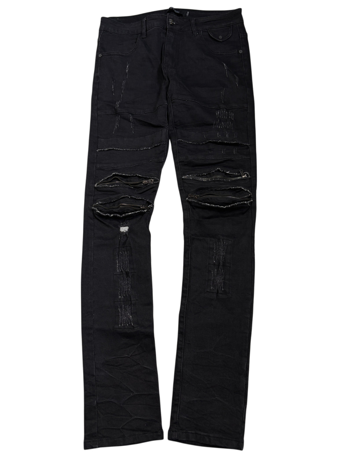 2000s biker Rock Rebel Zip Pants alternative goth