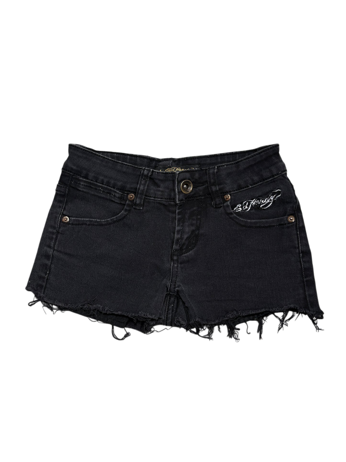 2000s Ed Hardy denim shorts