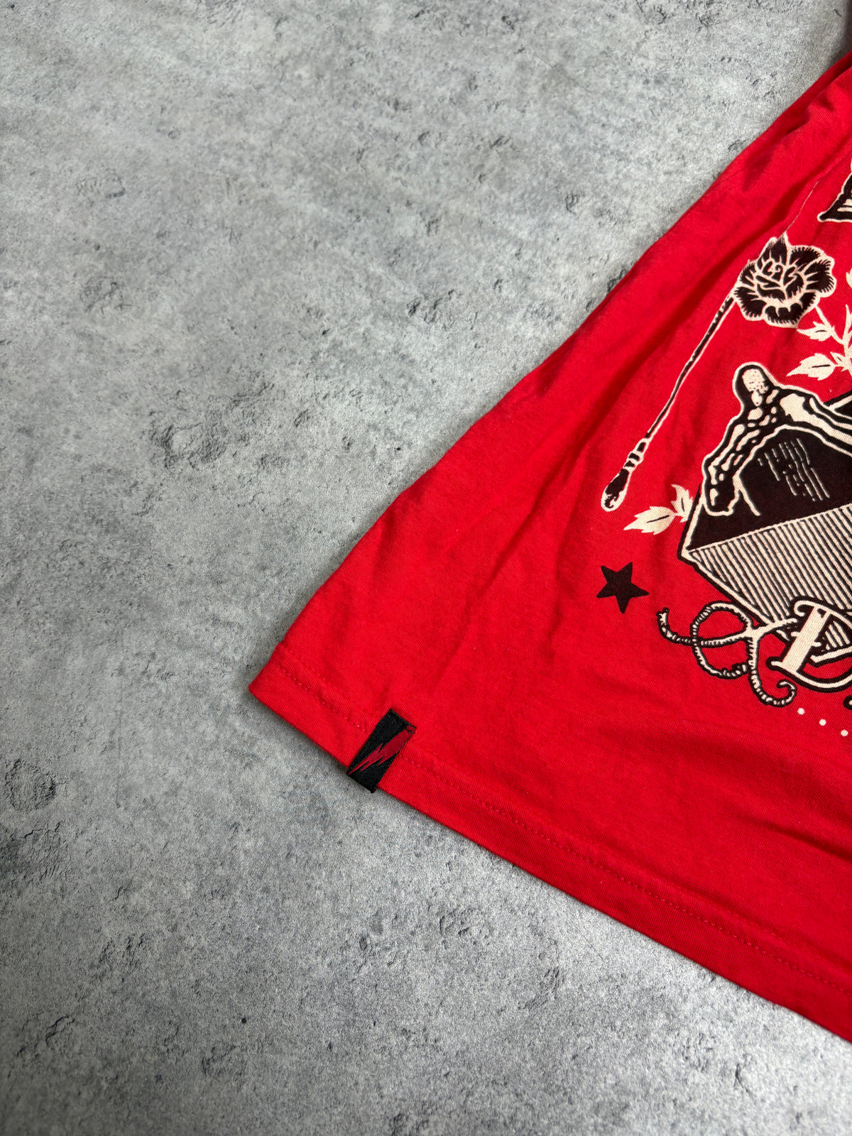 2000s Liquier Brand T-shirt skull y2k